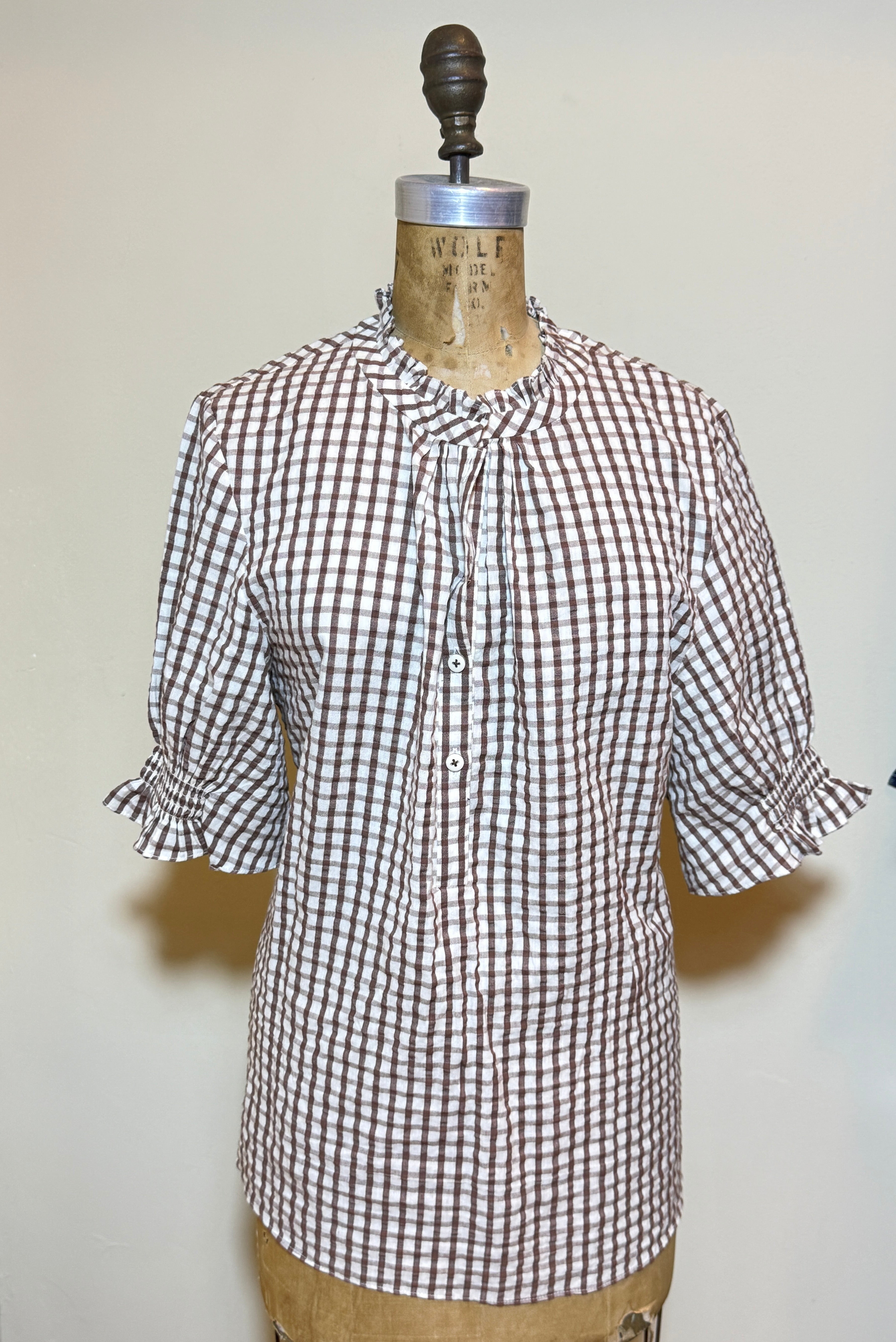 Rungolee x Polished Coconut Cotton Short Sleeved Blouse