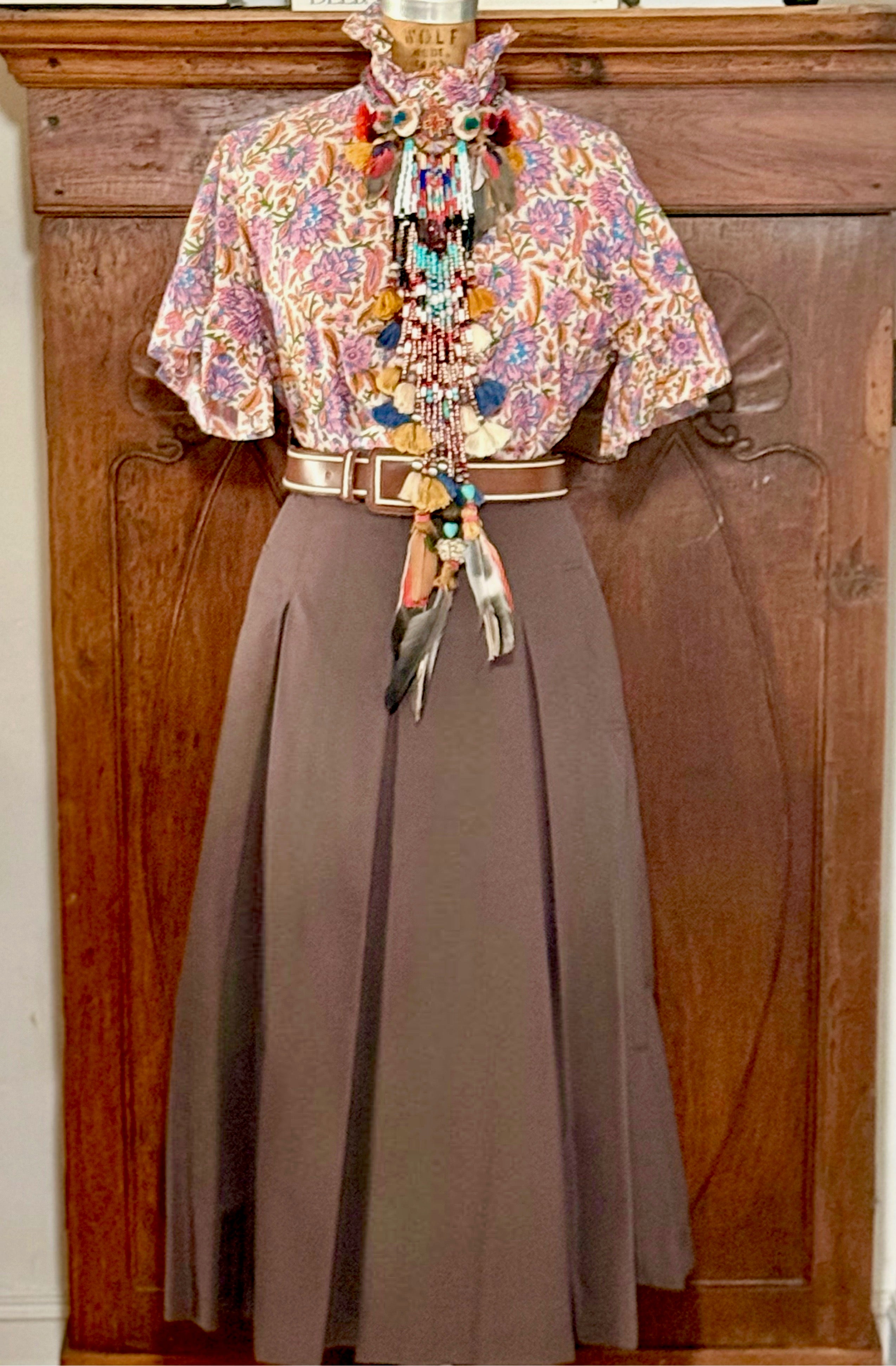 Flare Tuck Skirt