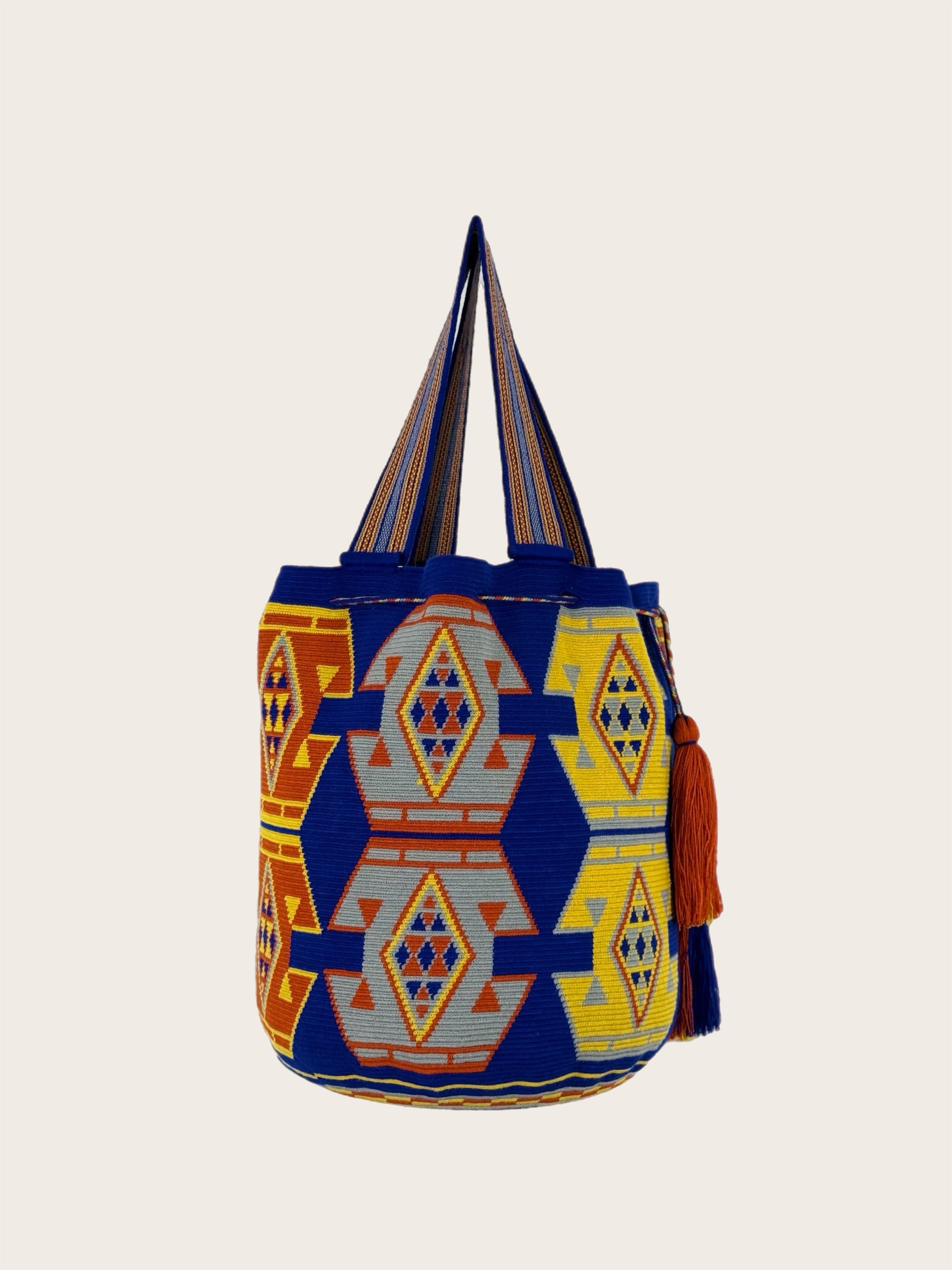 Royal Blue Orange Yellow Tote