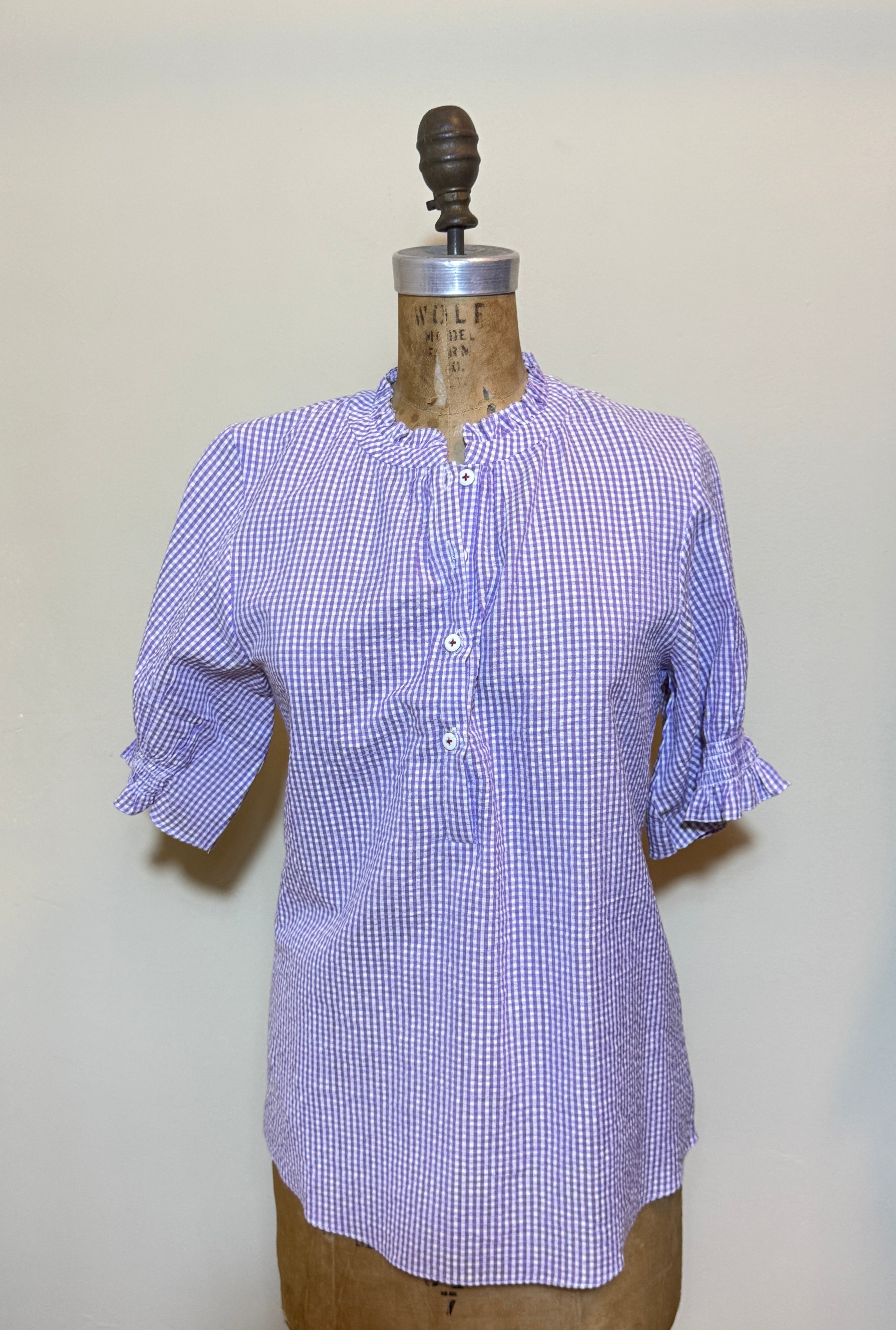 Rungolee x Polished Coconut Cotton Short Sleeved Blouse