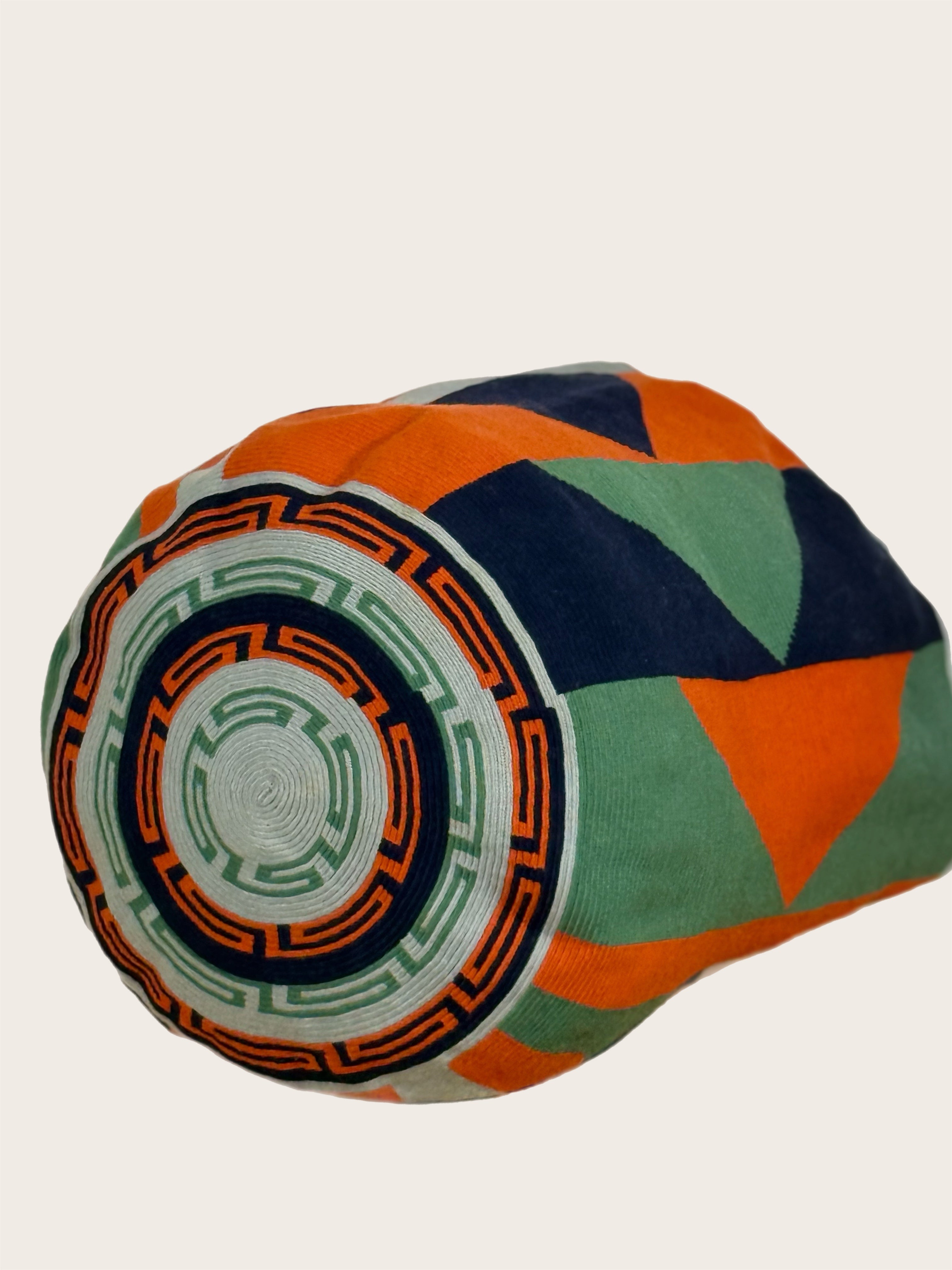 Orange Green Blue Mochila Bag