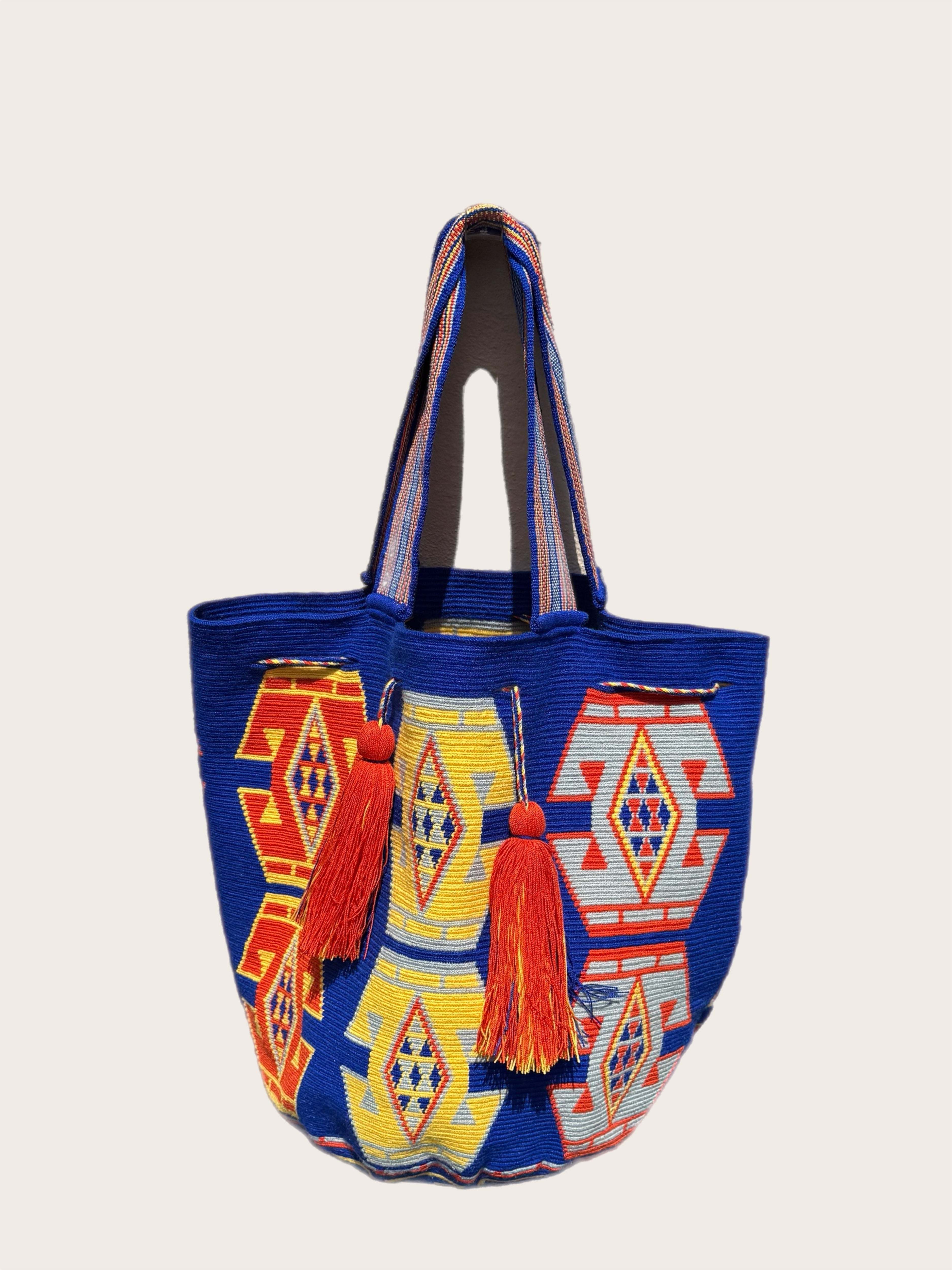 Royal Blue Orange Yellow Tote