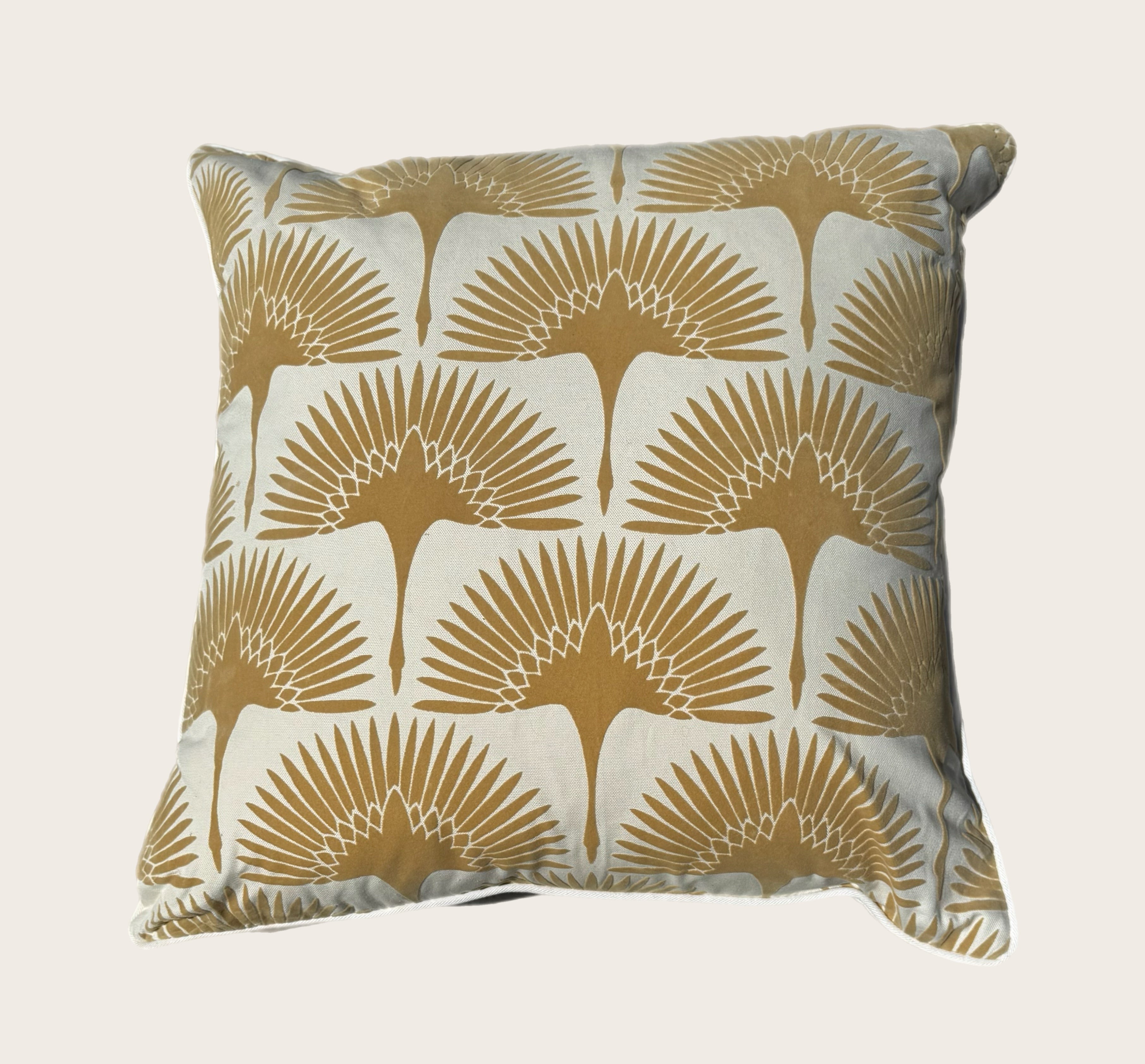 Taupe Bone 22 X 22 Pillow