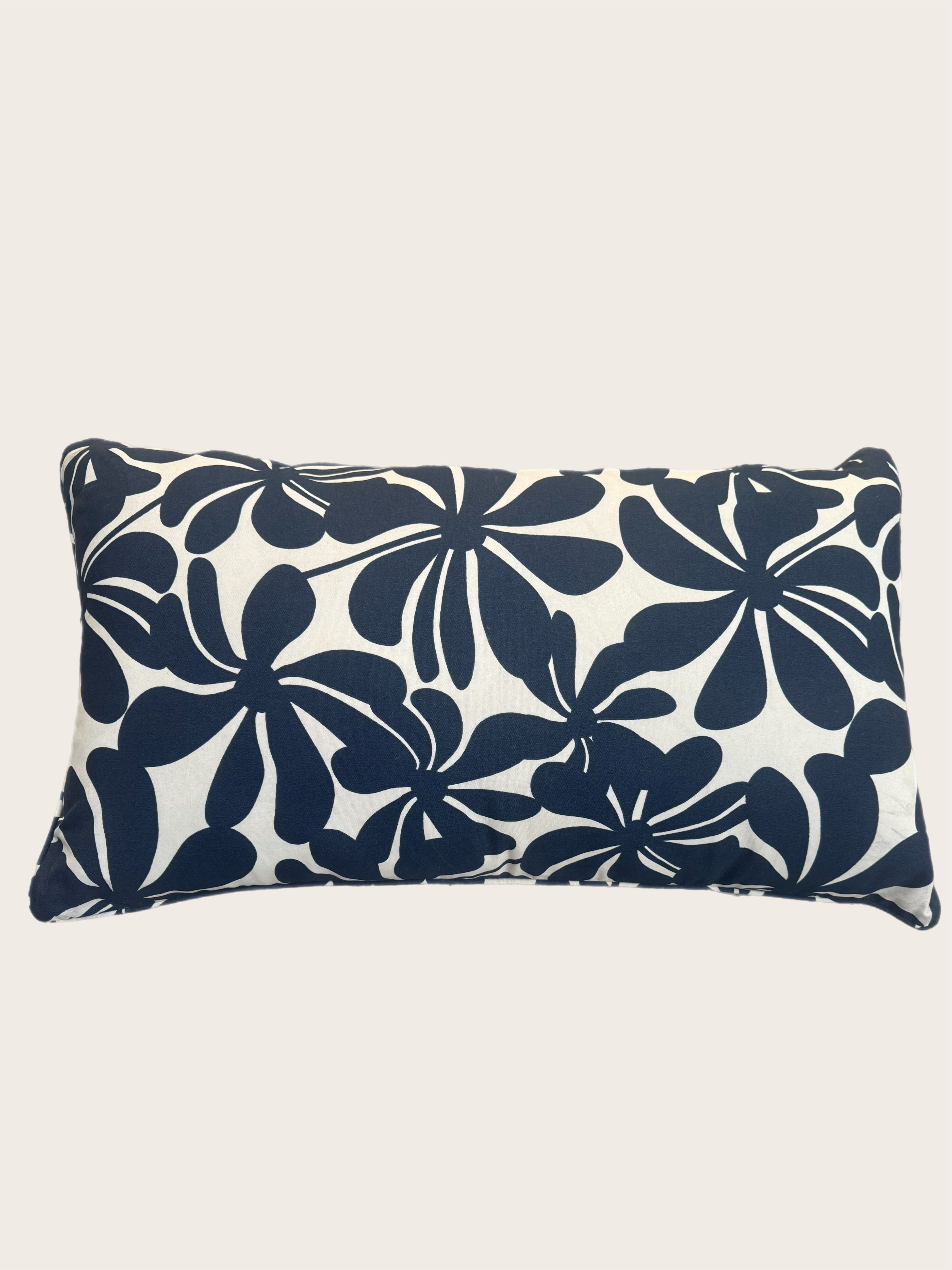 Navy White 36 X 20 Pillow