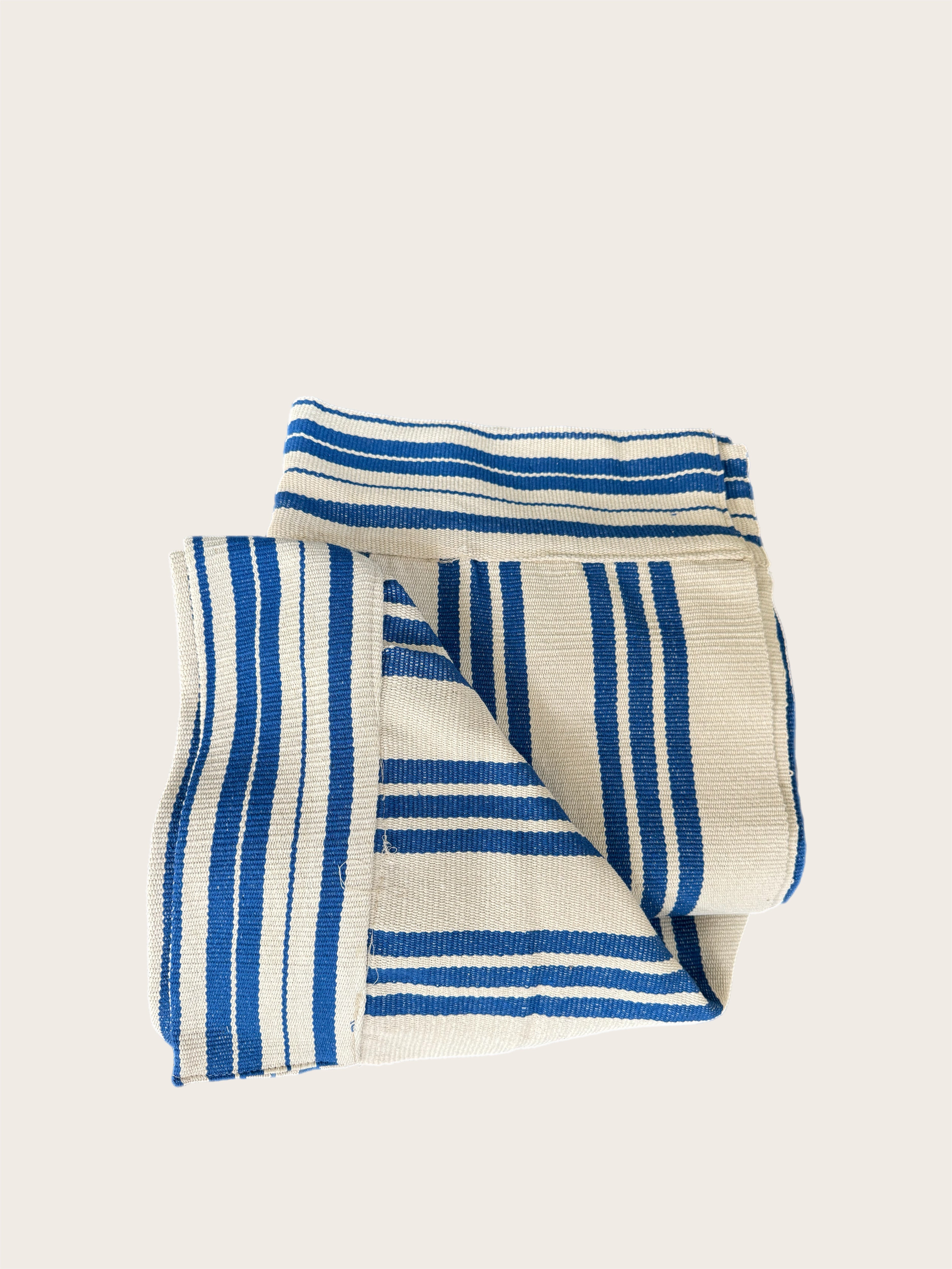 Royal Blue and Bone Zenu Coverlet