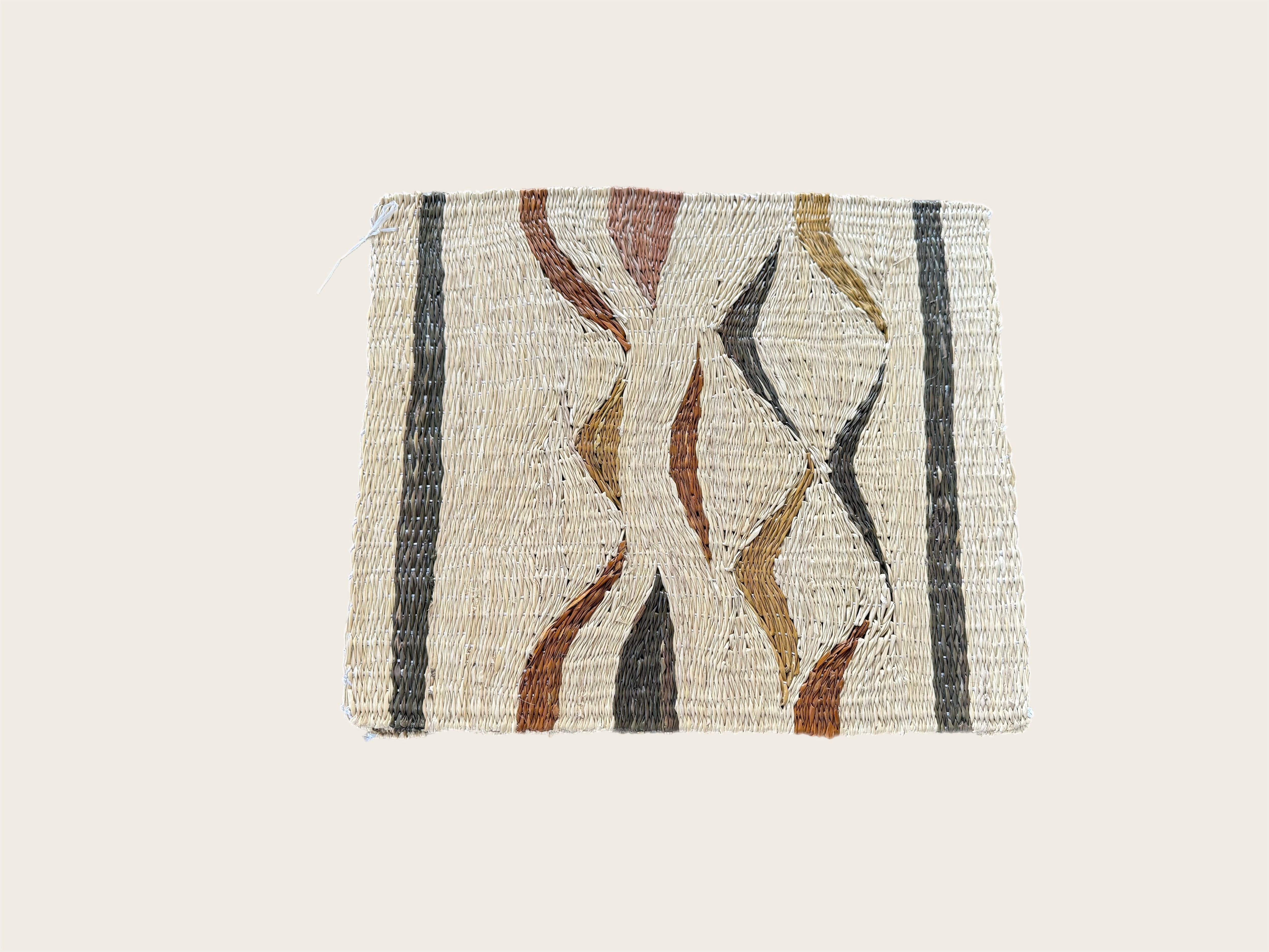 Brown Saddle and Straw Placemats