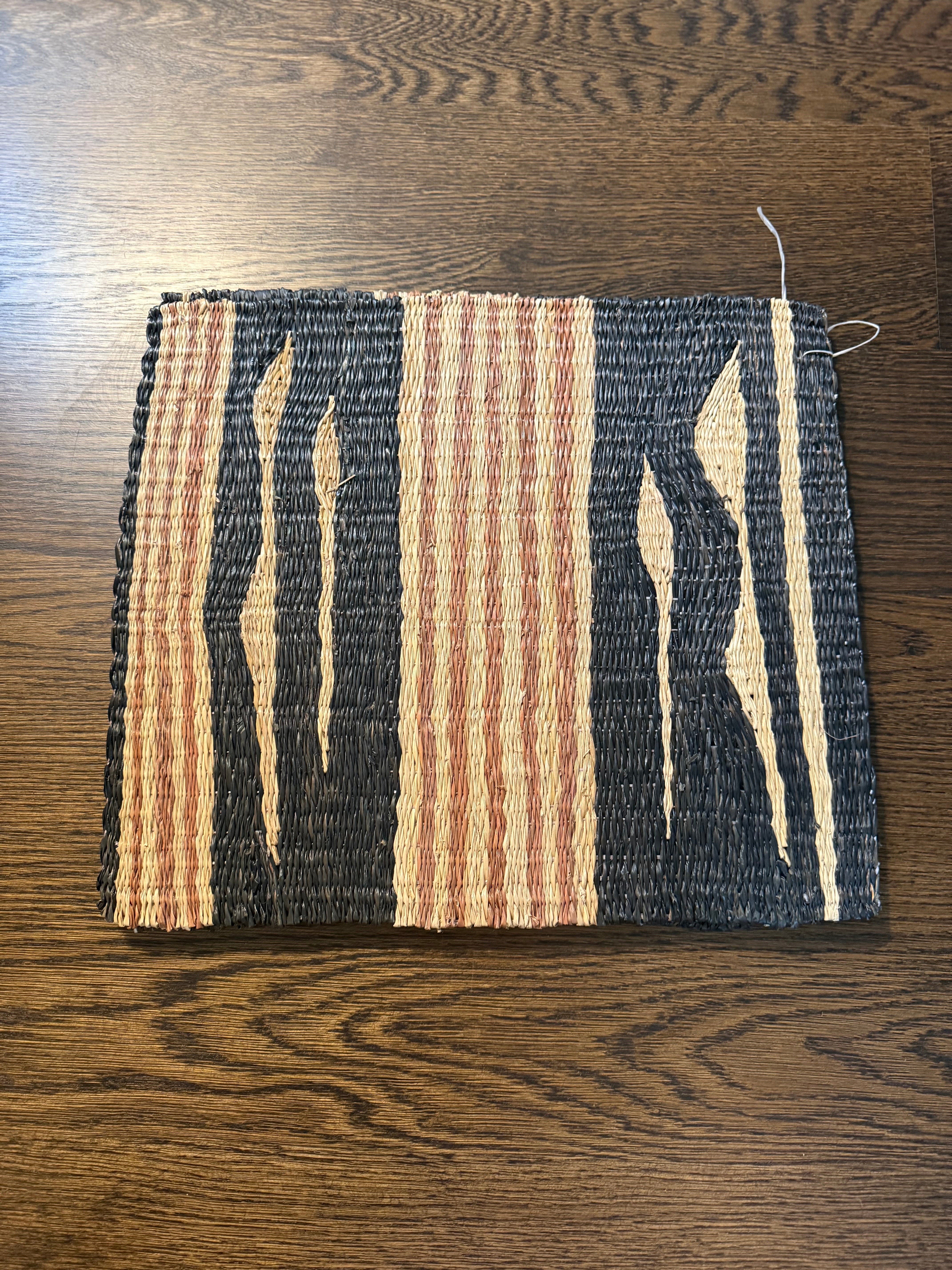 Black Taupe and Straw Placemats