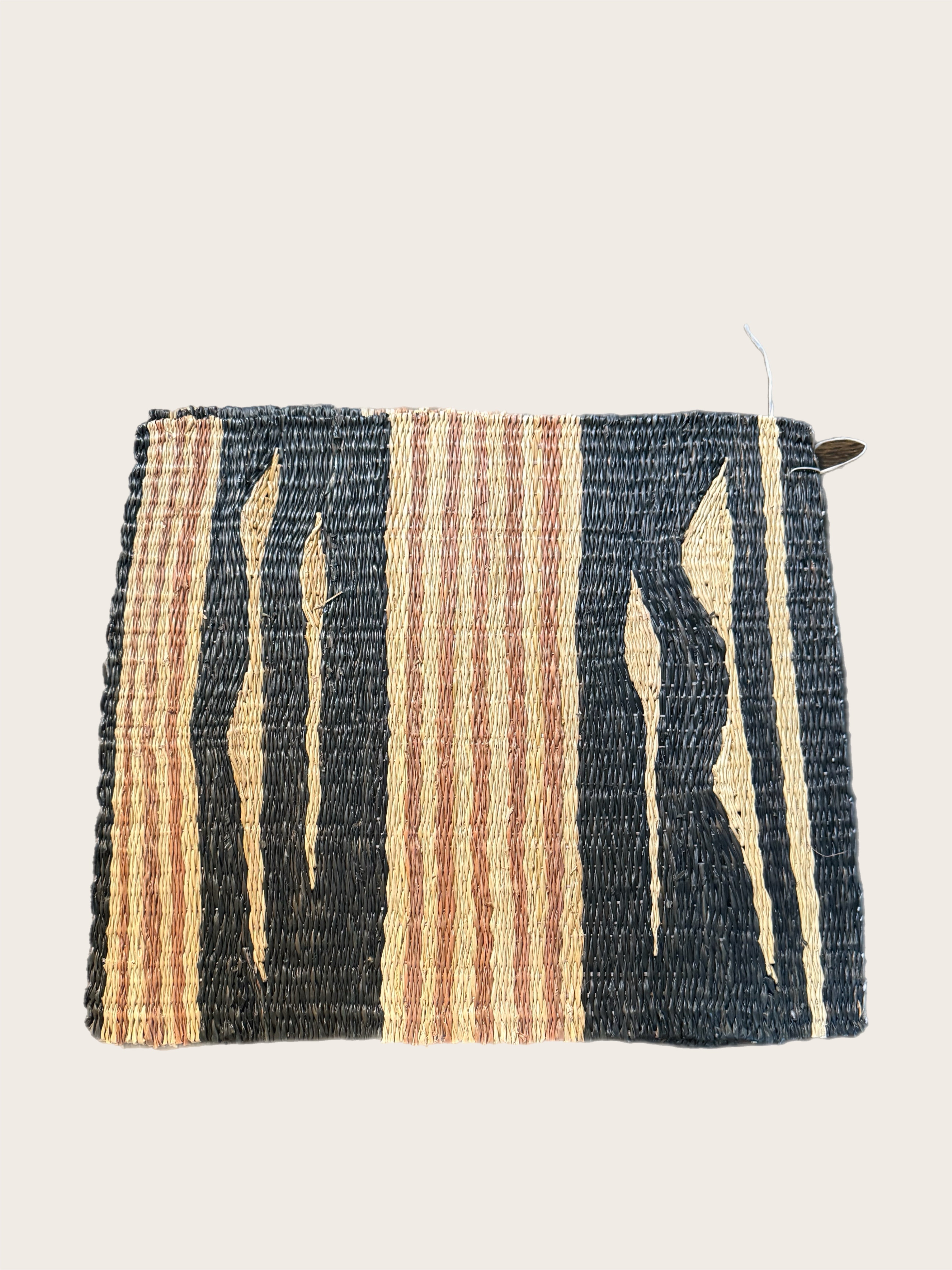 Black Taupe and Straw Placemats