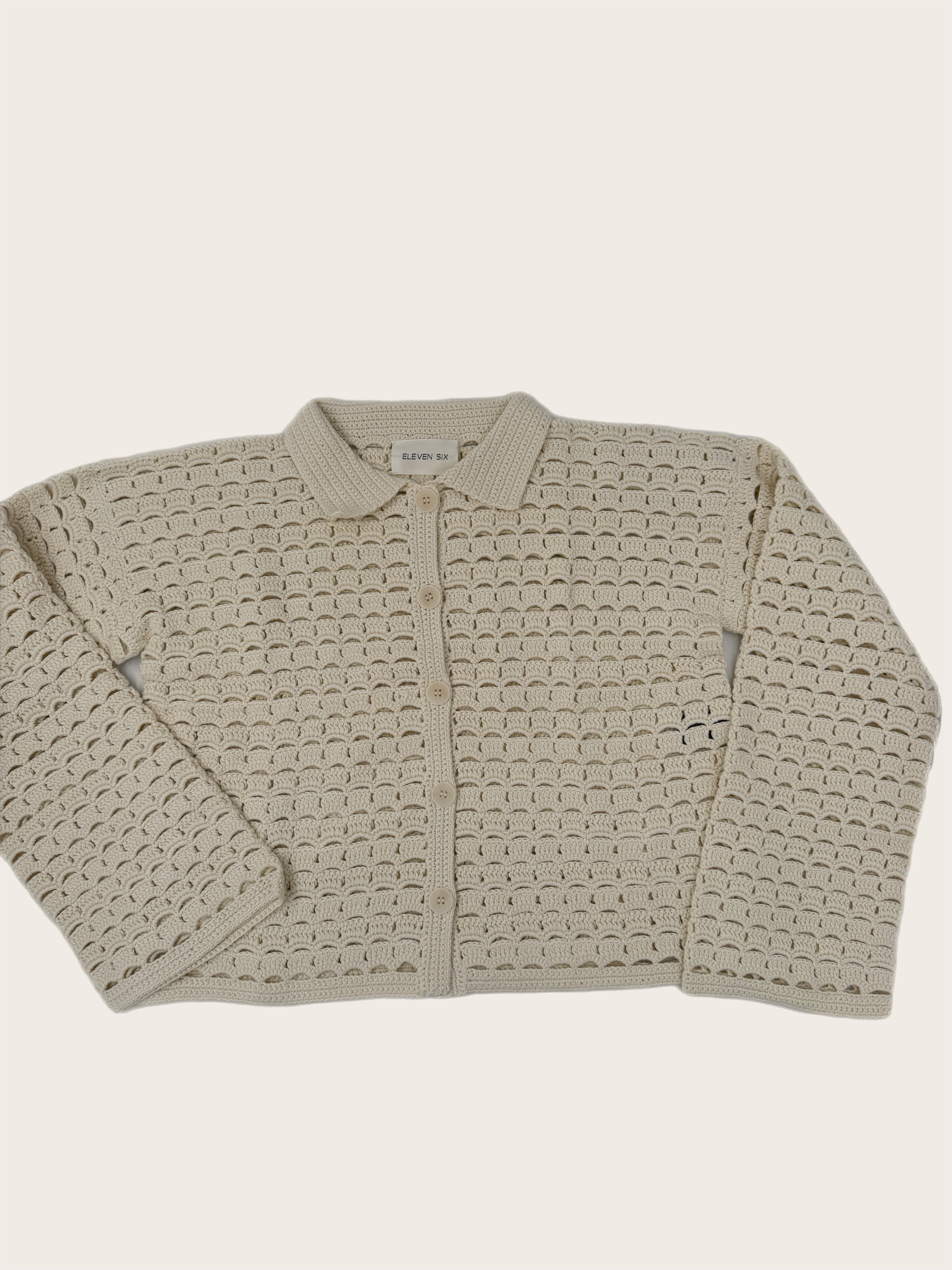 Ivory Crochet Cardi