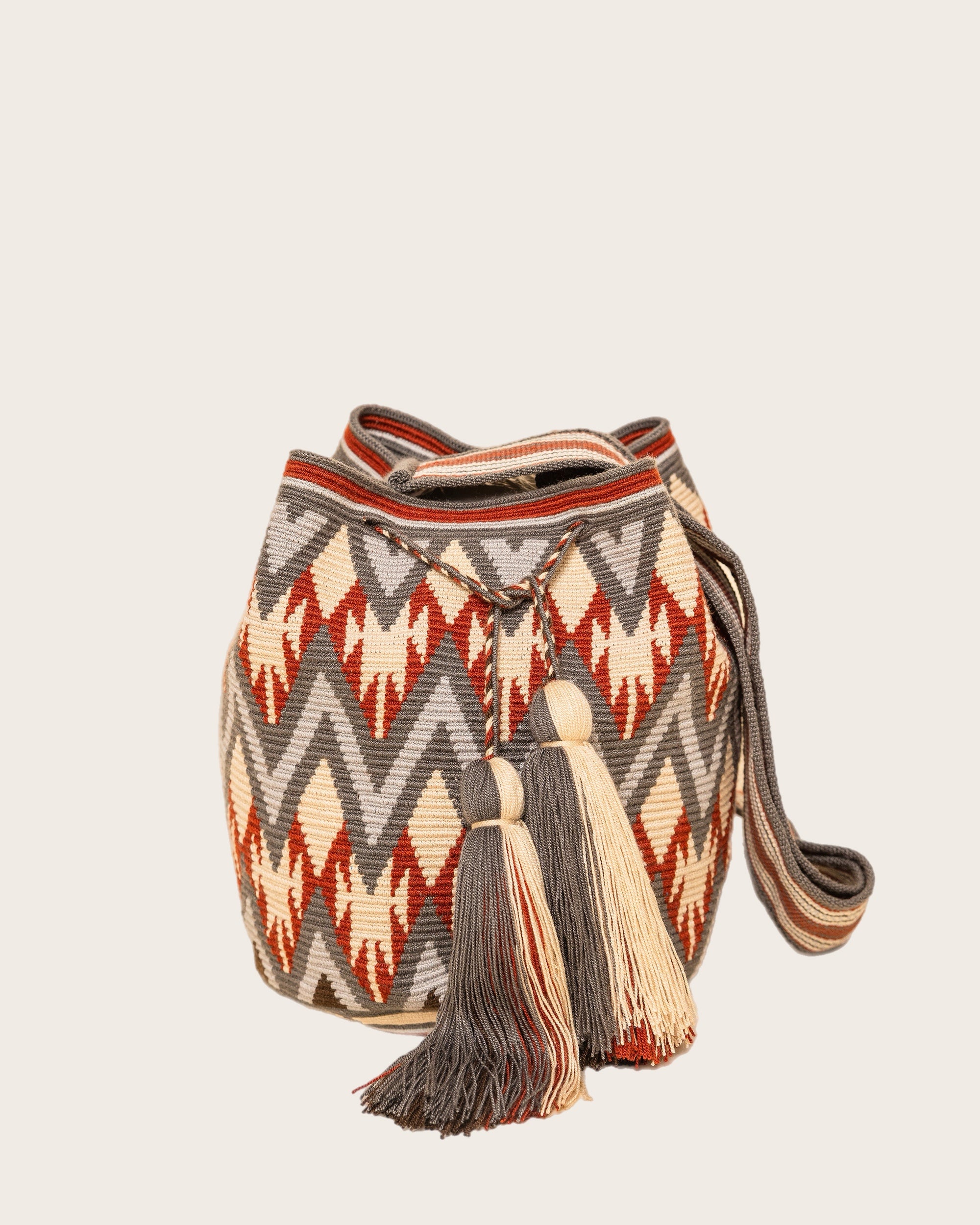 Gray Terracotta Bone Crossbody