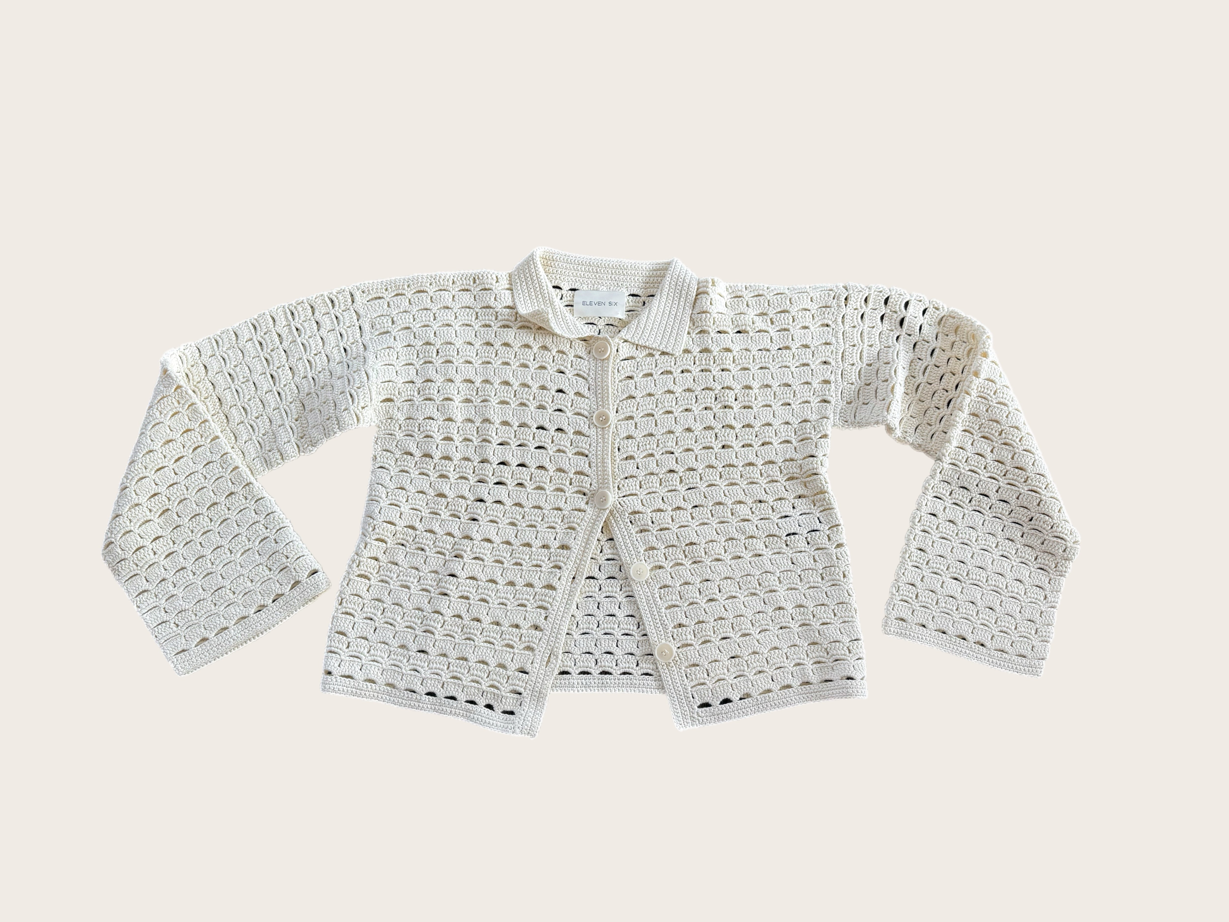 Ivory Crochet Cardi