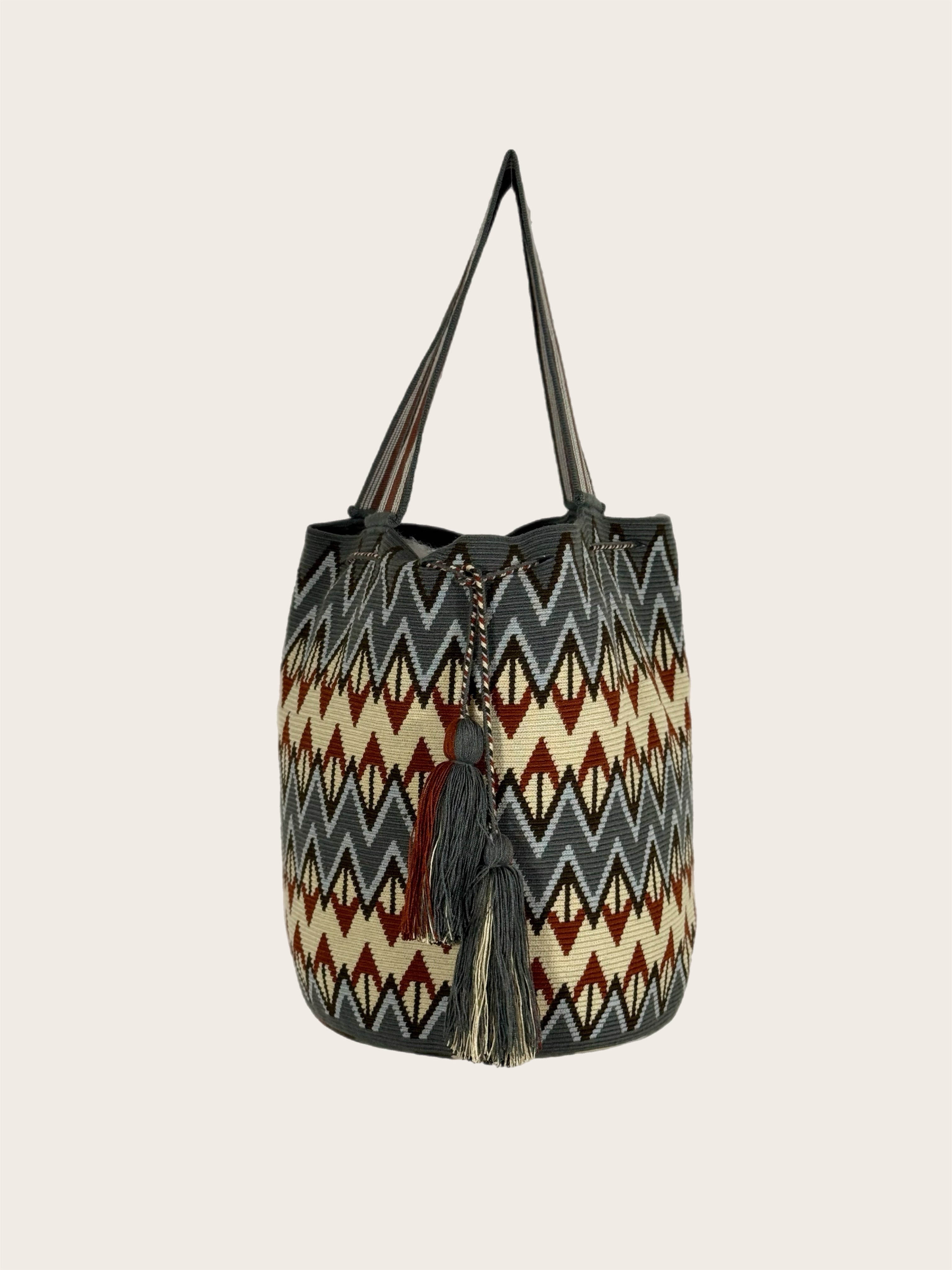 Gray Terracotta Bone Tote