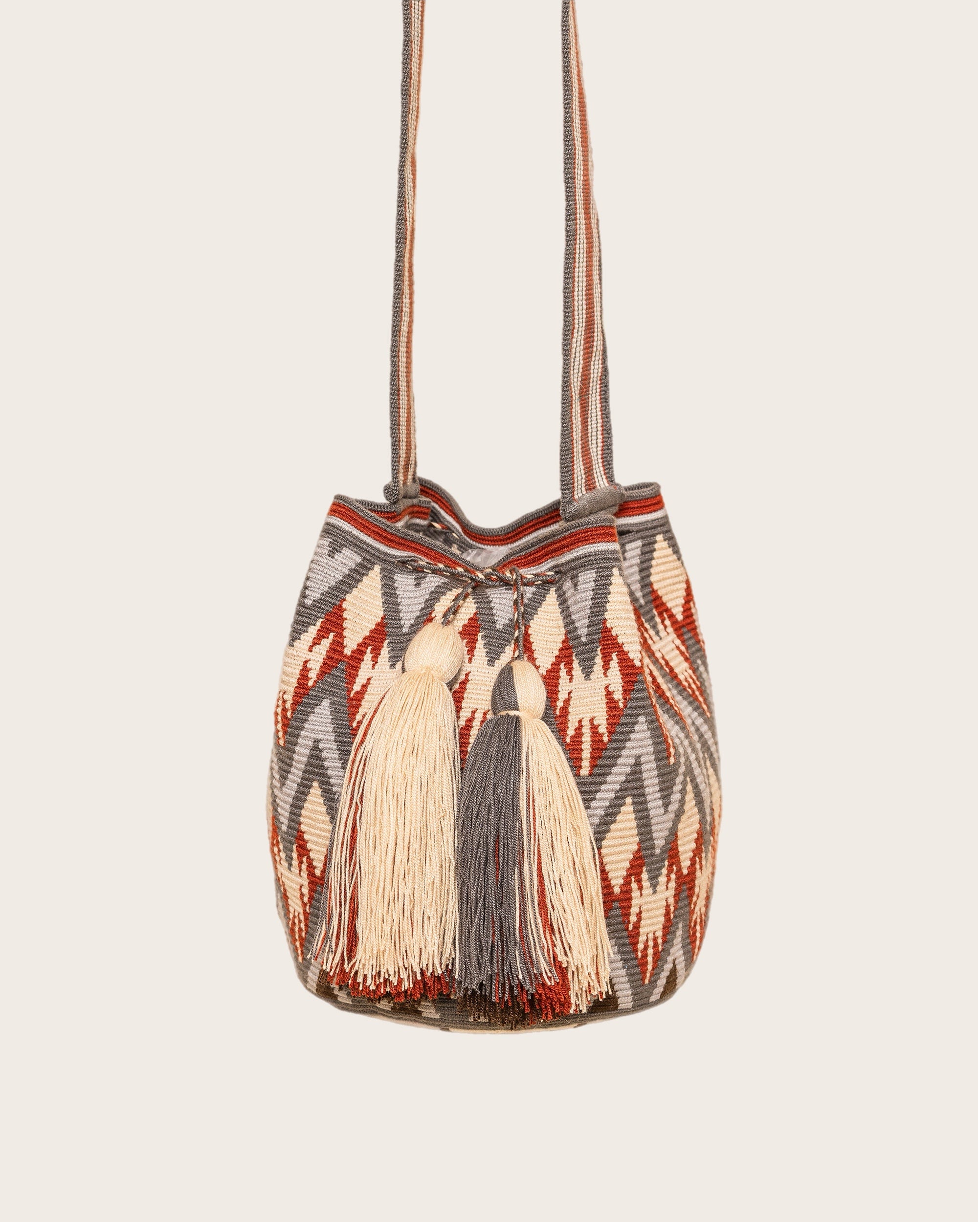 Gray Terracotta Bone Crossbody