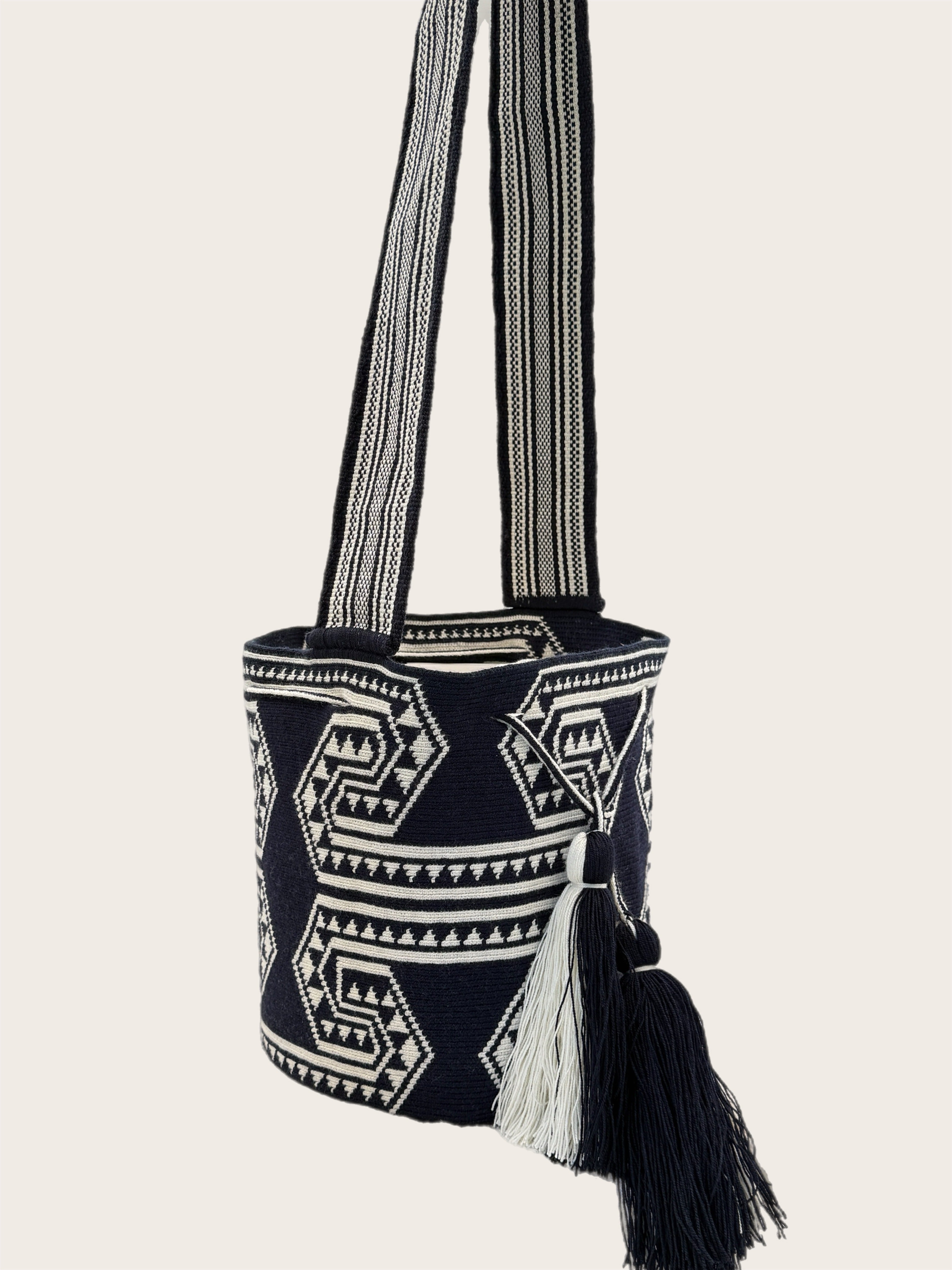 Navy and White Crossbody