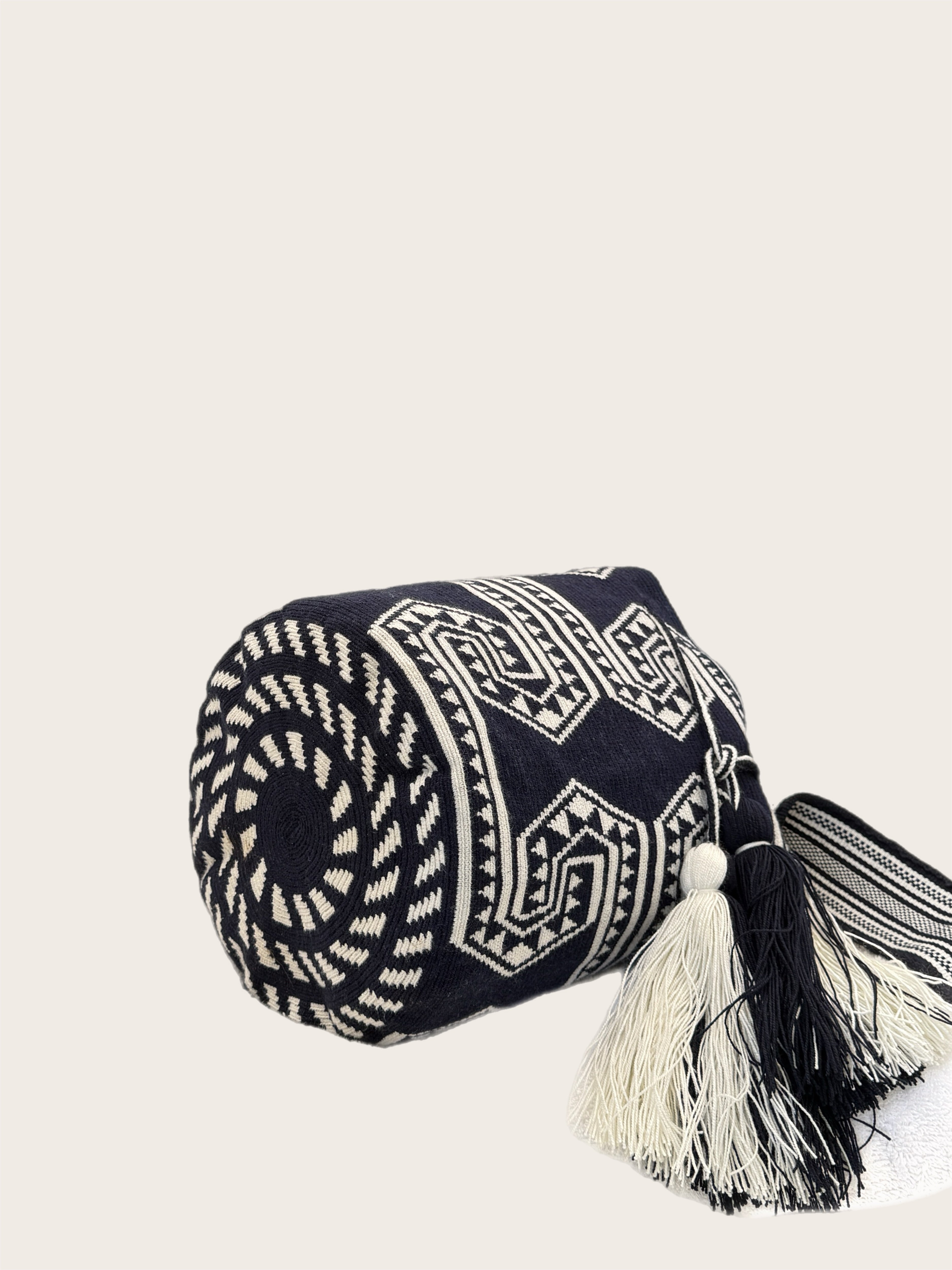 Navy and White Crossbody