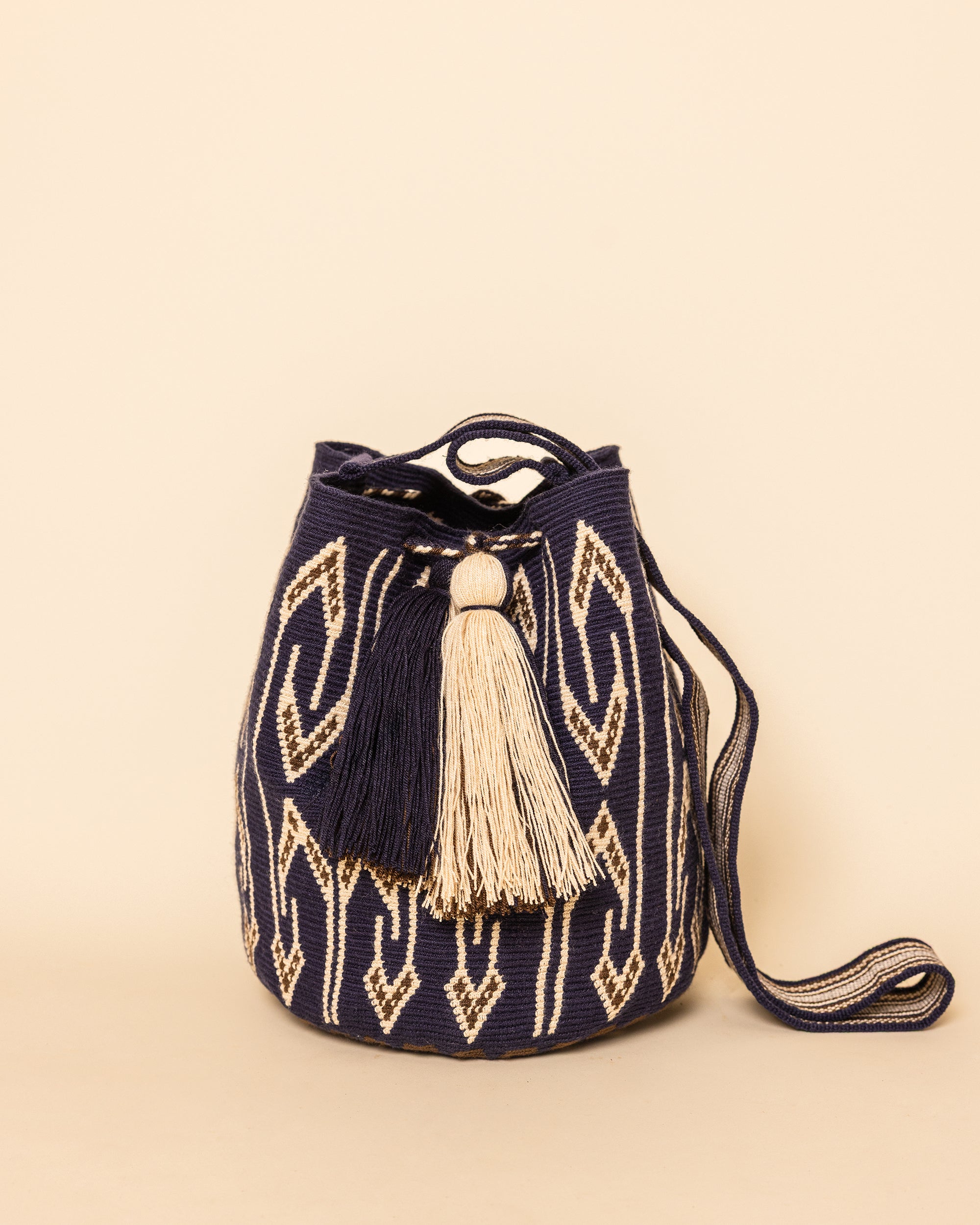Navy Brown Bone WAYUU Bag