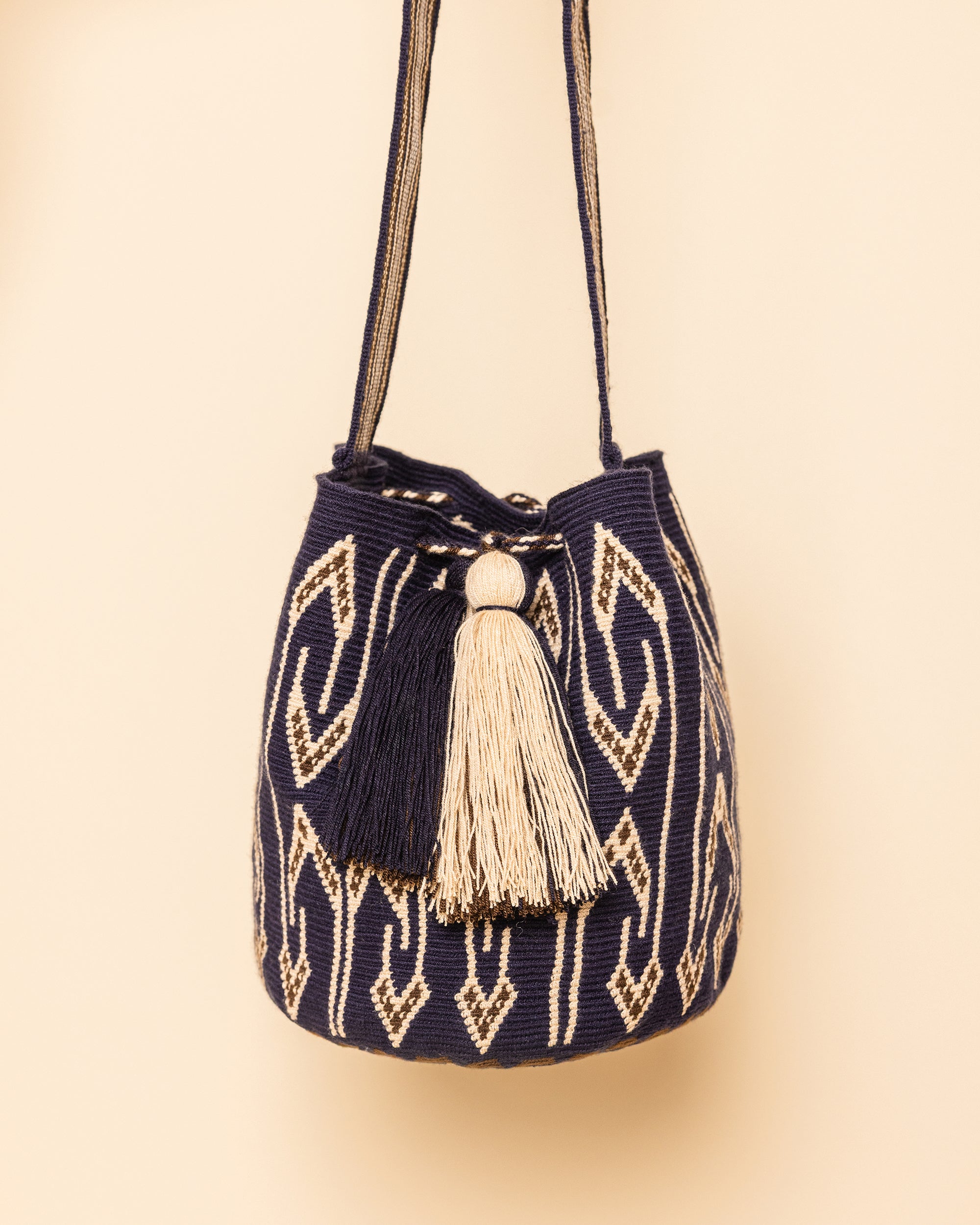Navy Brown Bone WAYUU Bag