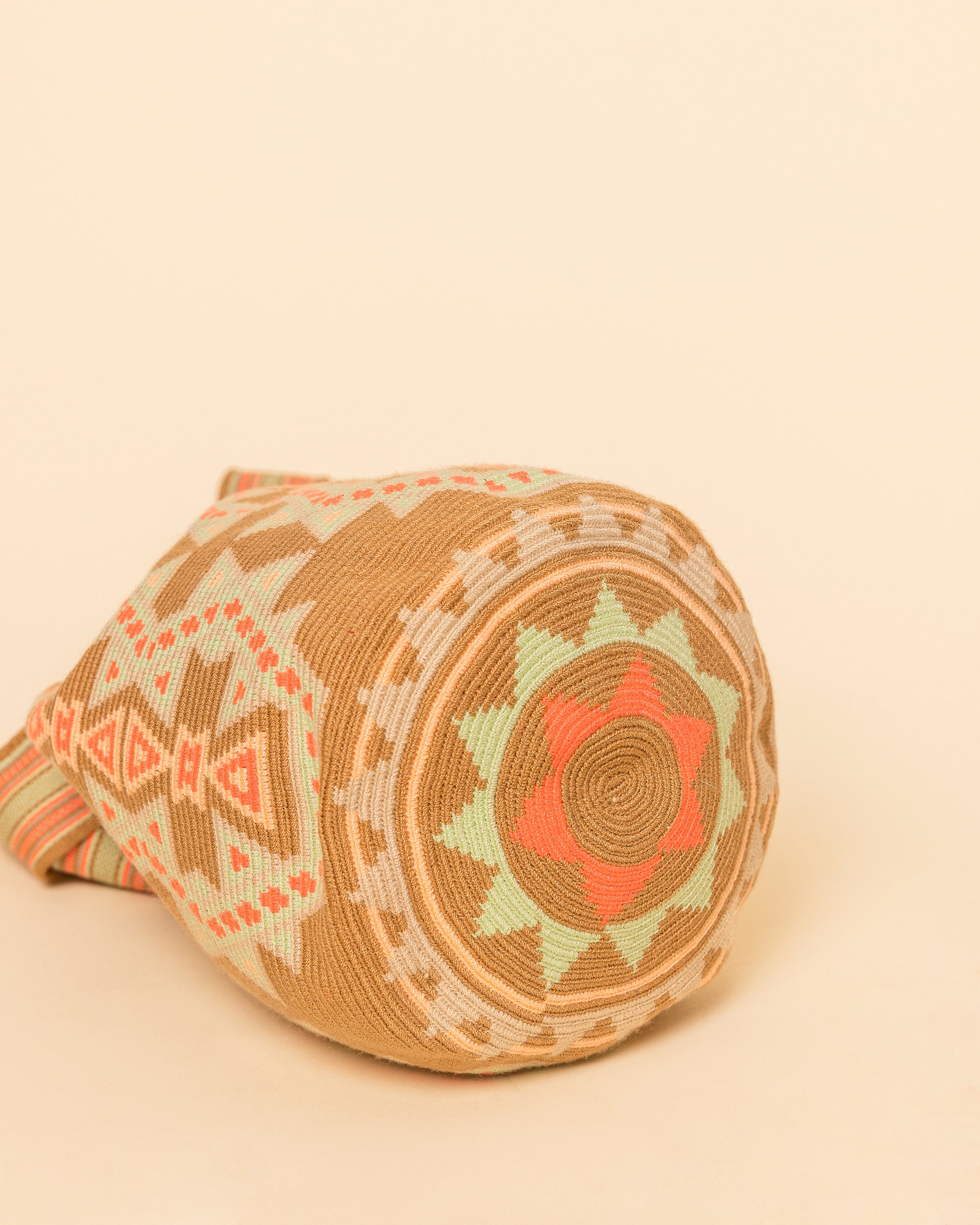 Taupe Pink Lime WAYUU Bag