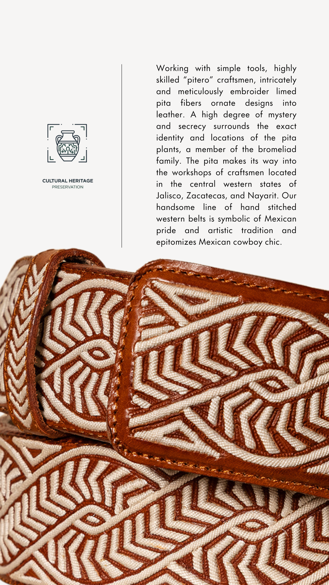 Mexican Rancher Belt SNAKE, 2"