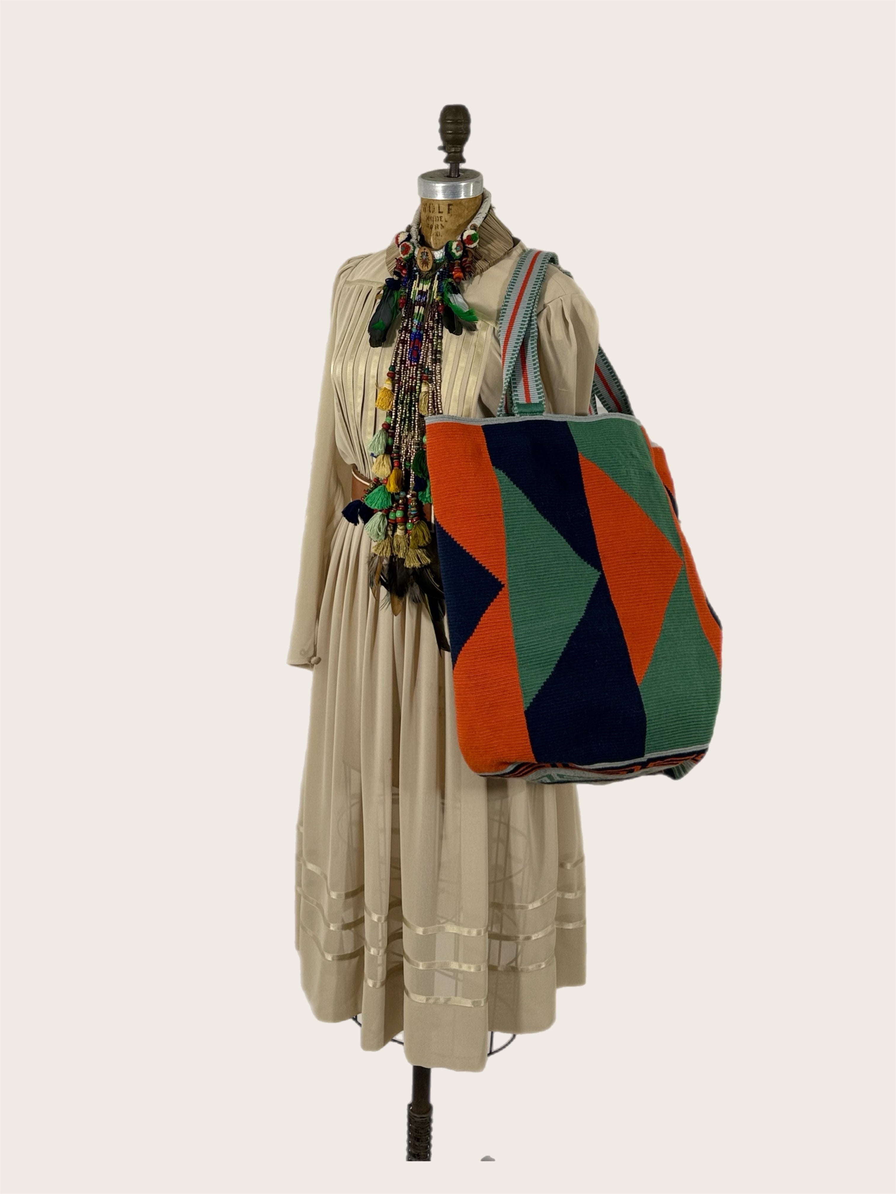 Orange Green Blue Bags