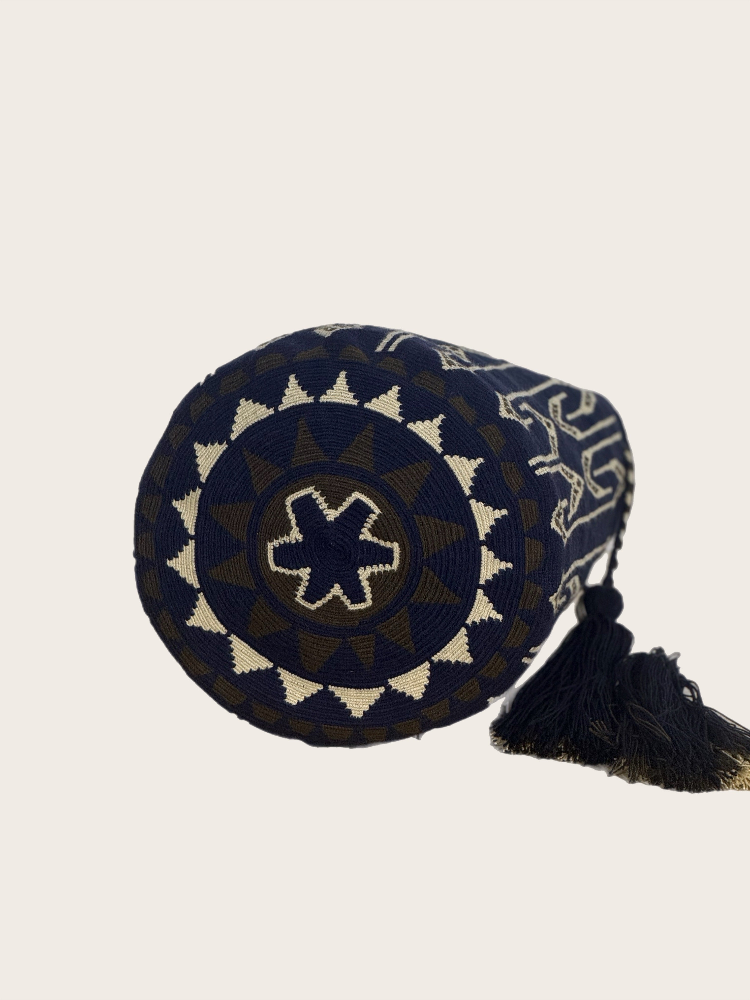 Navy Brown Bone