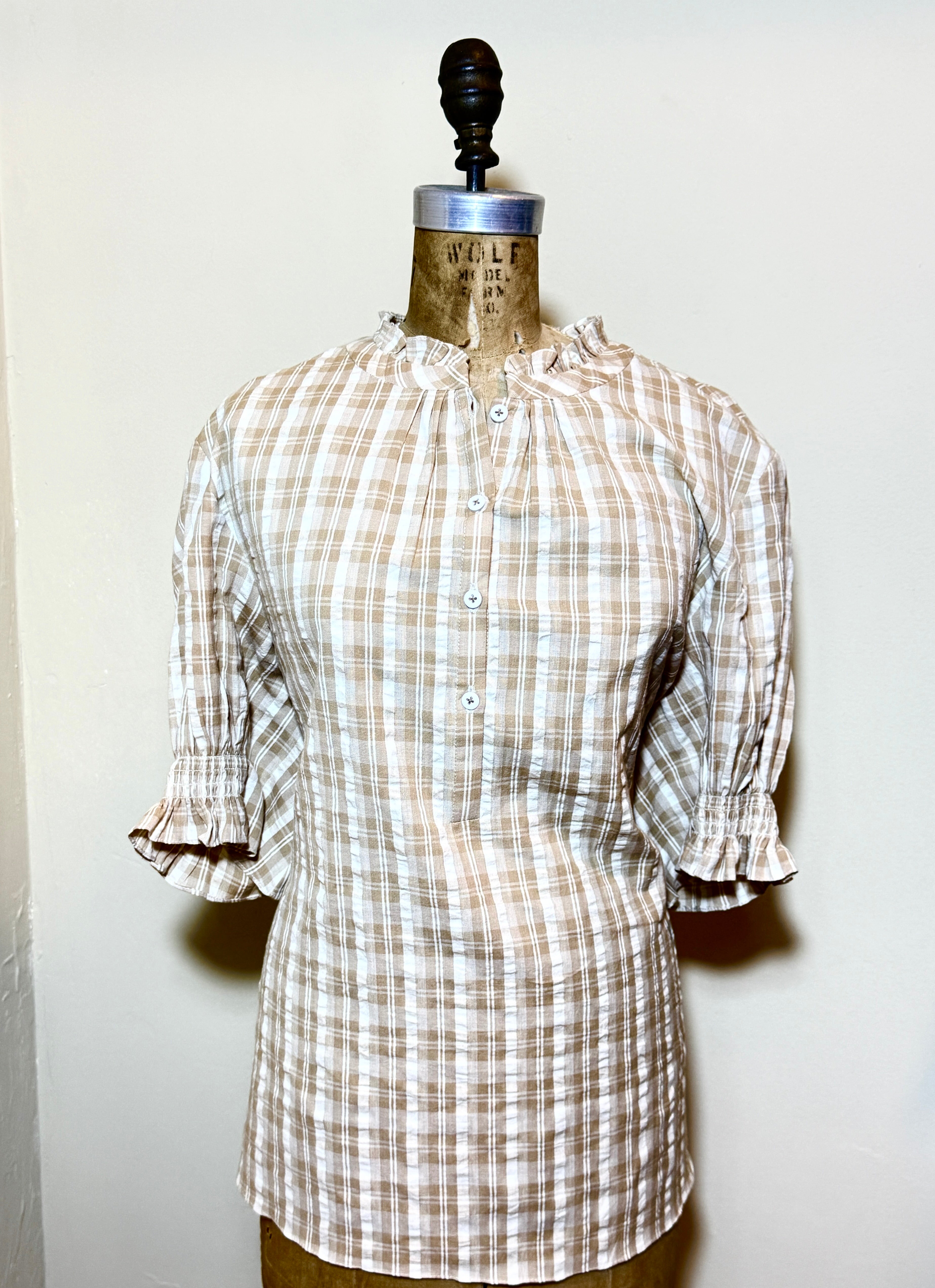 Rungolee x Polished Coconut Cotton Short Sleeved Blouse