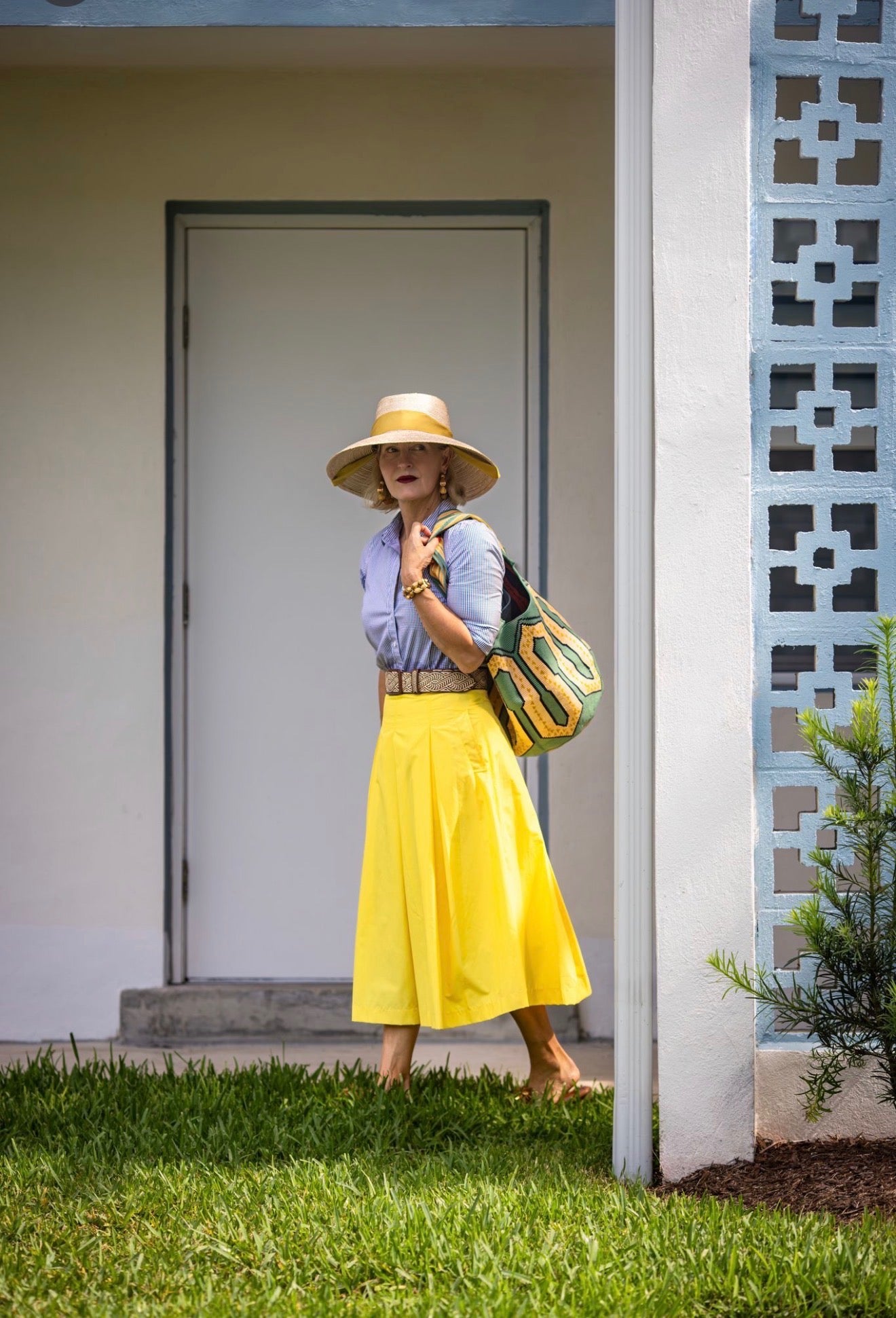Flare Tuck Skirt