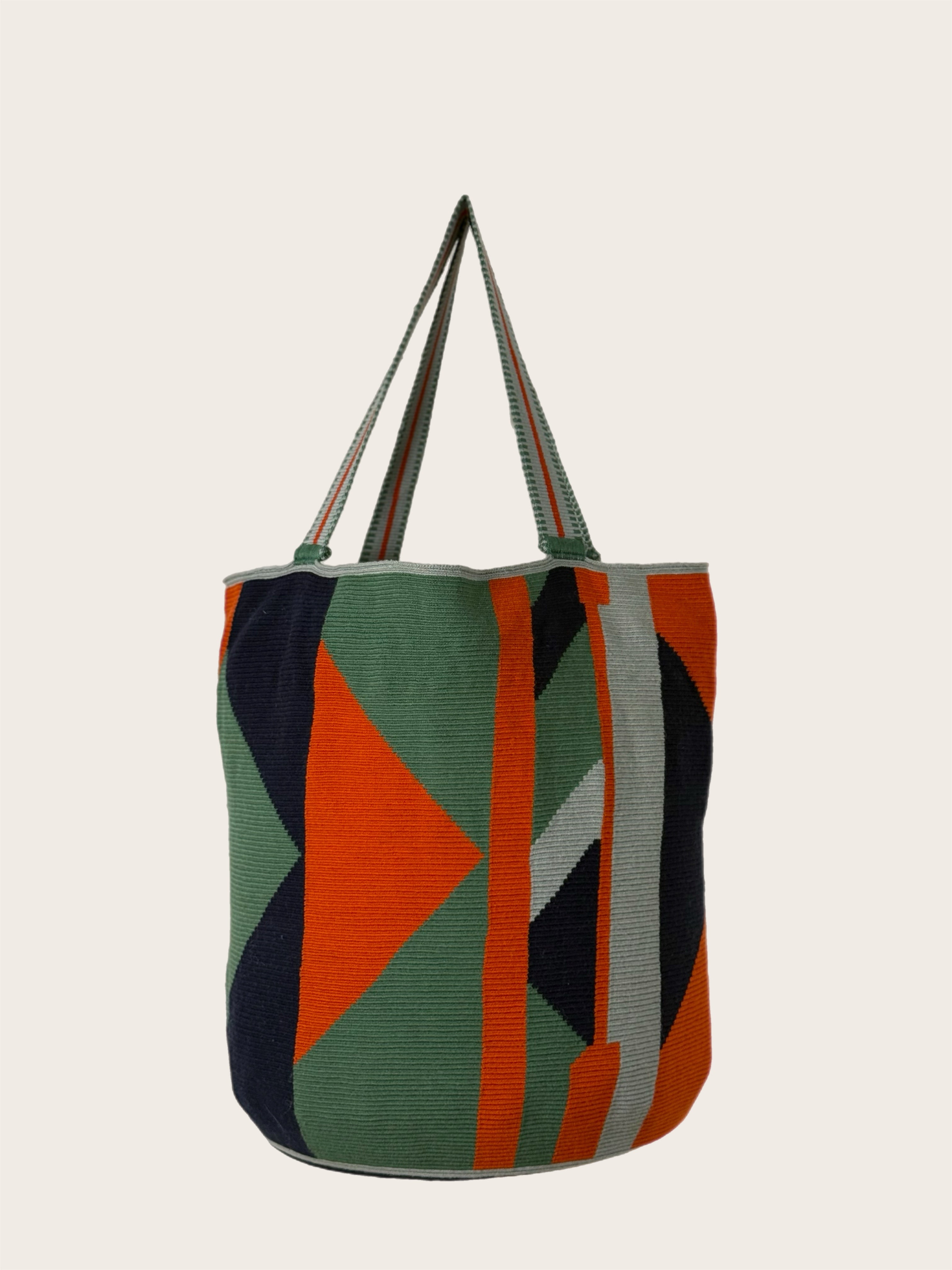 Orange Green Blue Mochila Bag