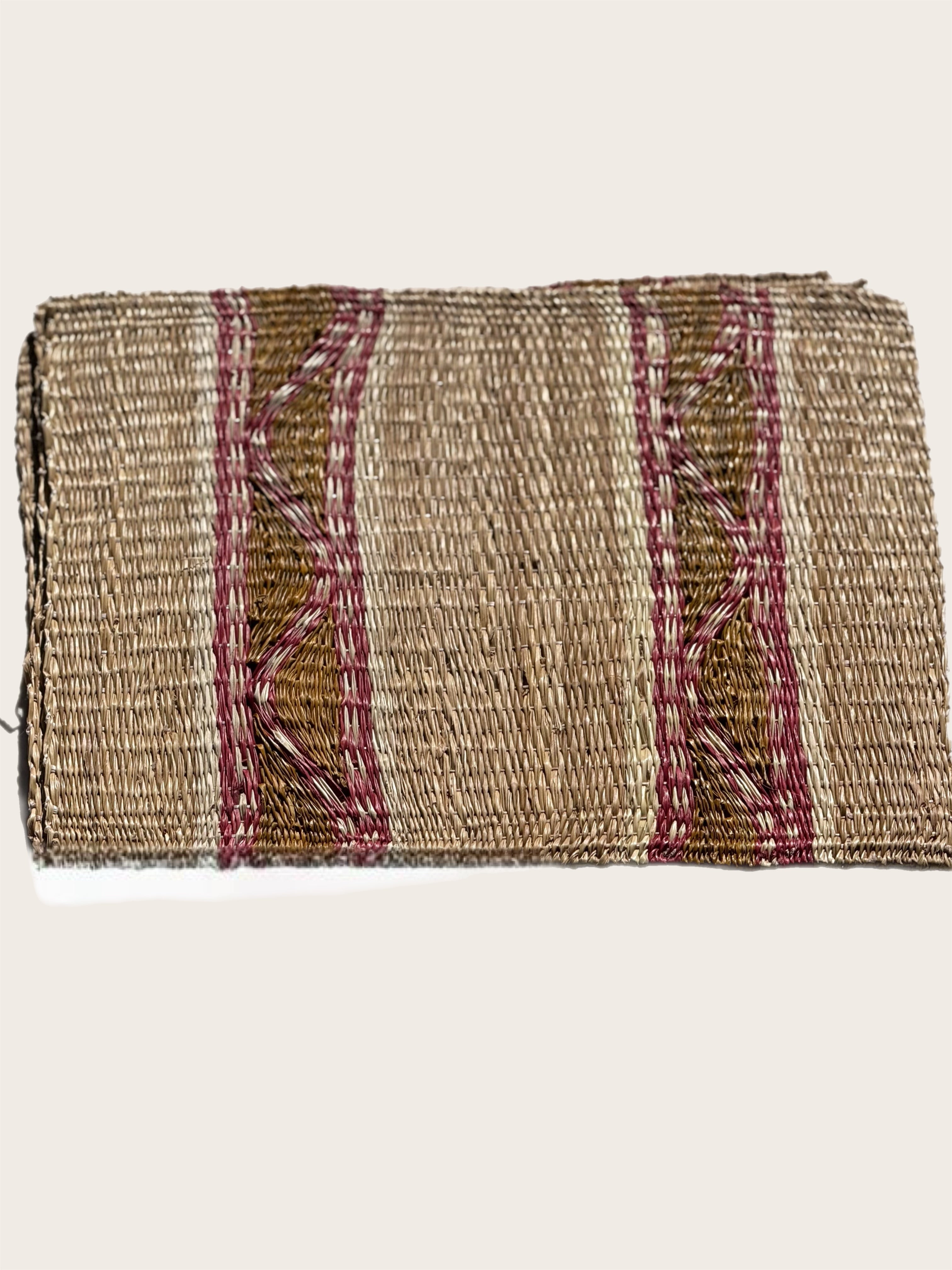 Brown and Pink Icara Palm Placemats