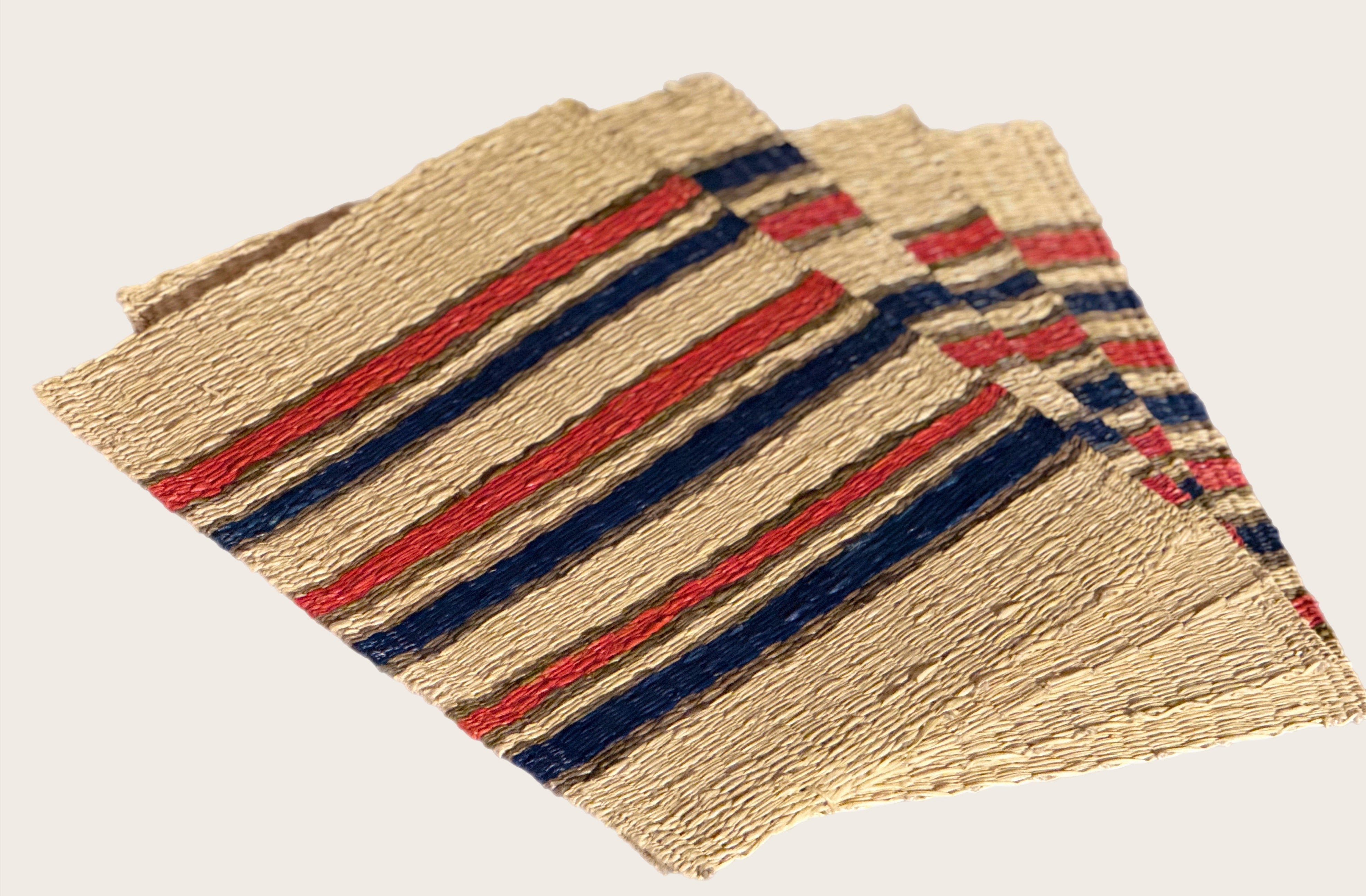Blue and Red Icara Palm Placemats