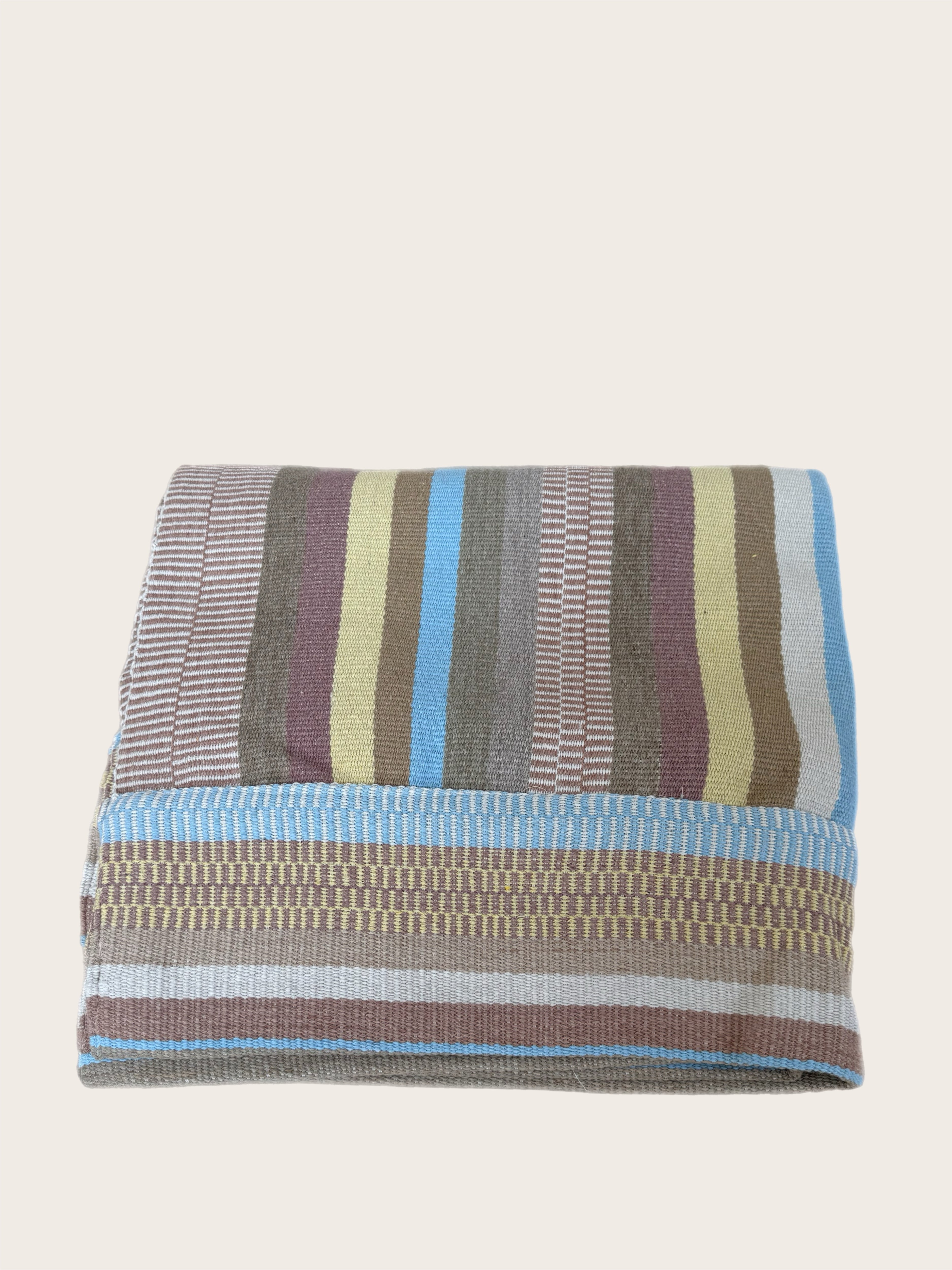 Cuccinelli Blue and Yellow Zenu Coverlet
