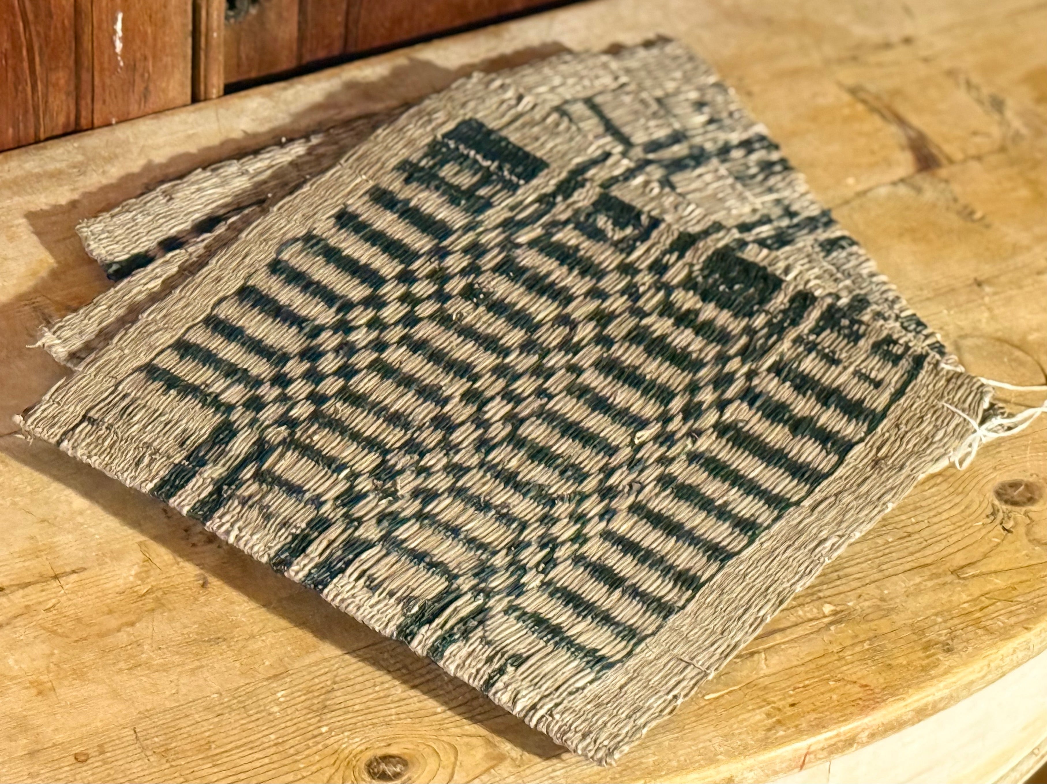 Navy and Straw Placemats