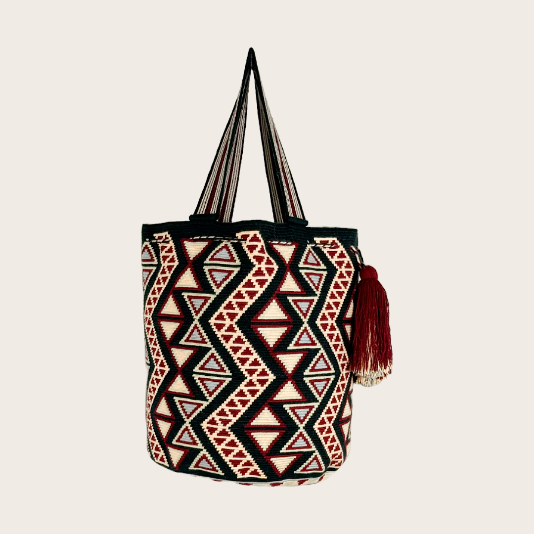Black Pink Bone Tote